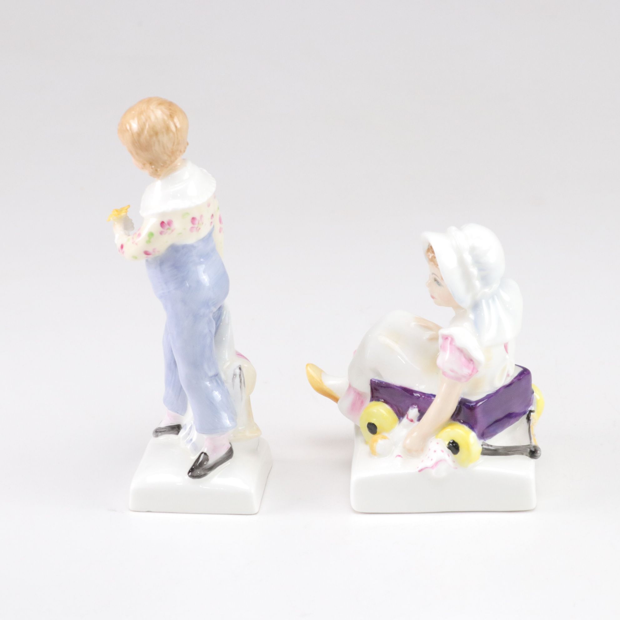 Royal Doulton Bone China "Tom", "Kathy" and "Nell" in Kate Greenaway Collection