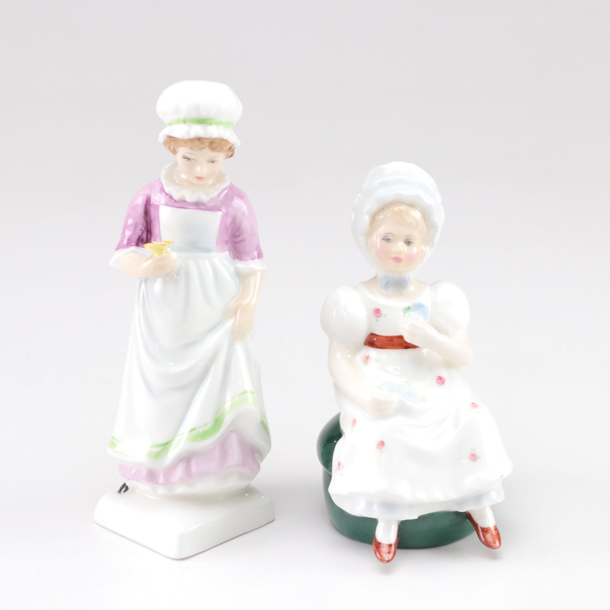 Royal Doulton Bone China "Tom", "Kathy" and "Nell" in Kate Greenaway Collection