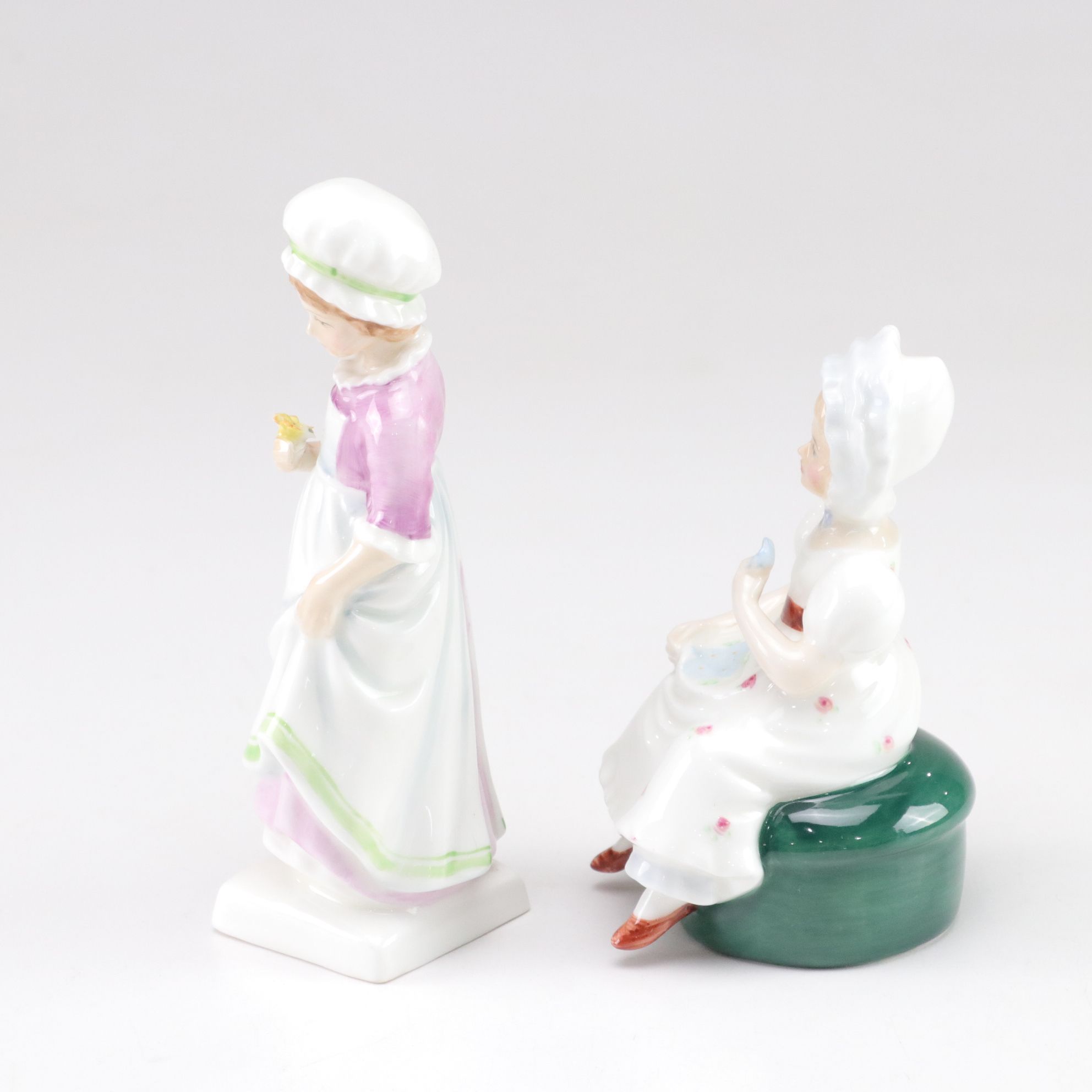 Royal Doulton Bone China "Tom", "Kathy" and "Nell" in Kate Greenaway Collection