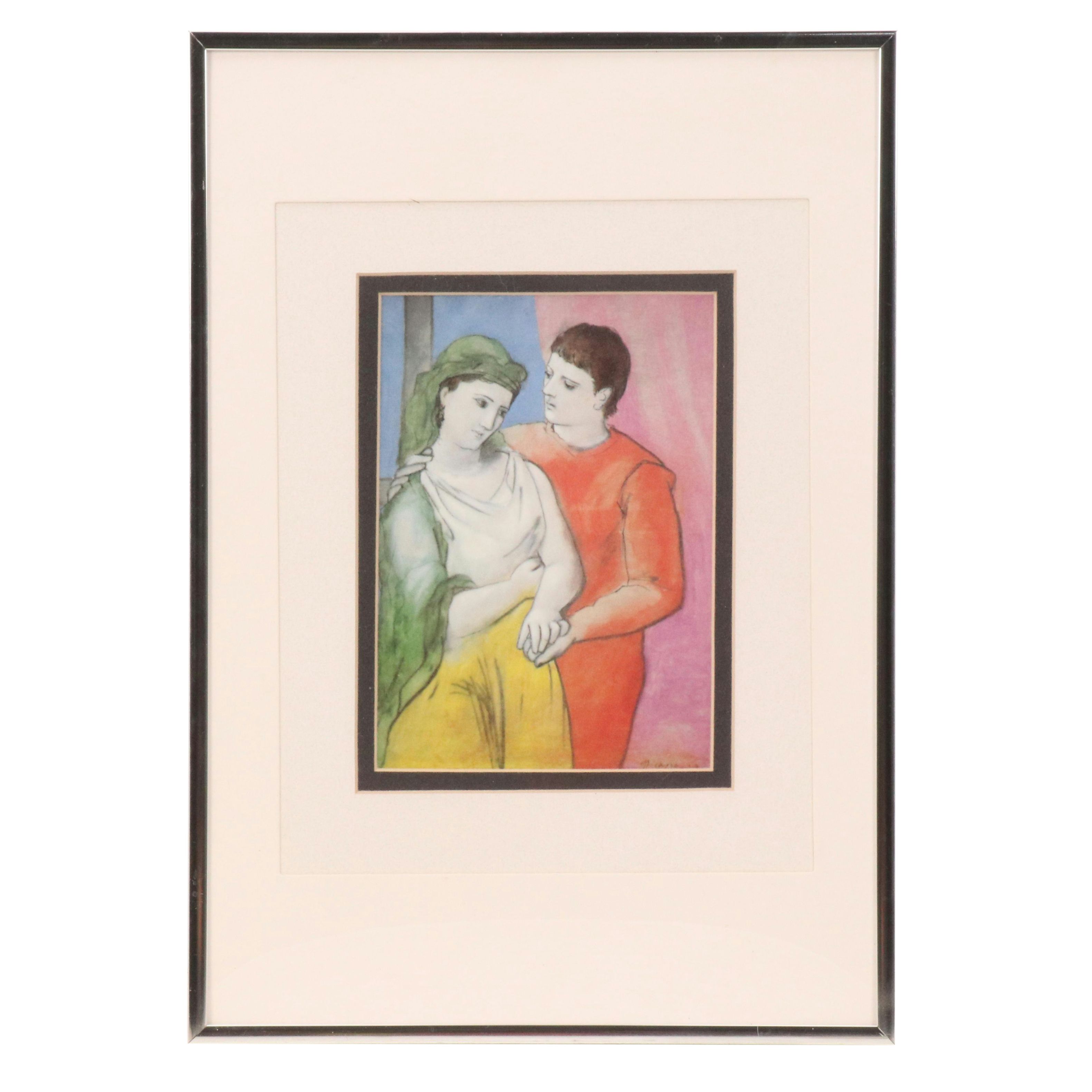 Print After Pablo Picasso "The Lovers," Late 20th to Early 21st C.