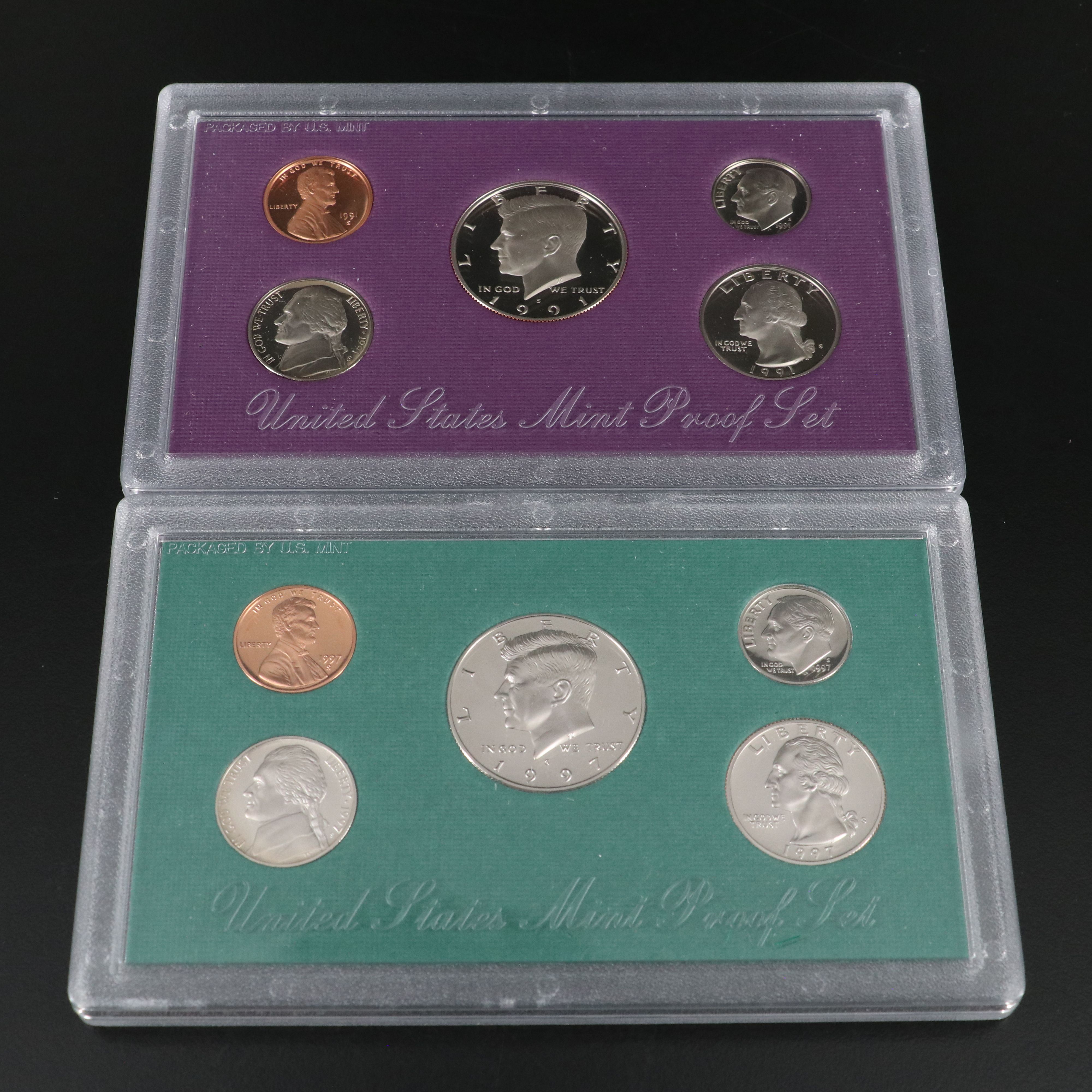 Fifteen Modern U.S. Proof Sets 1991-2006 Missing Only 2001