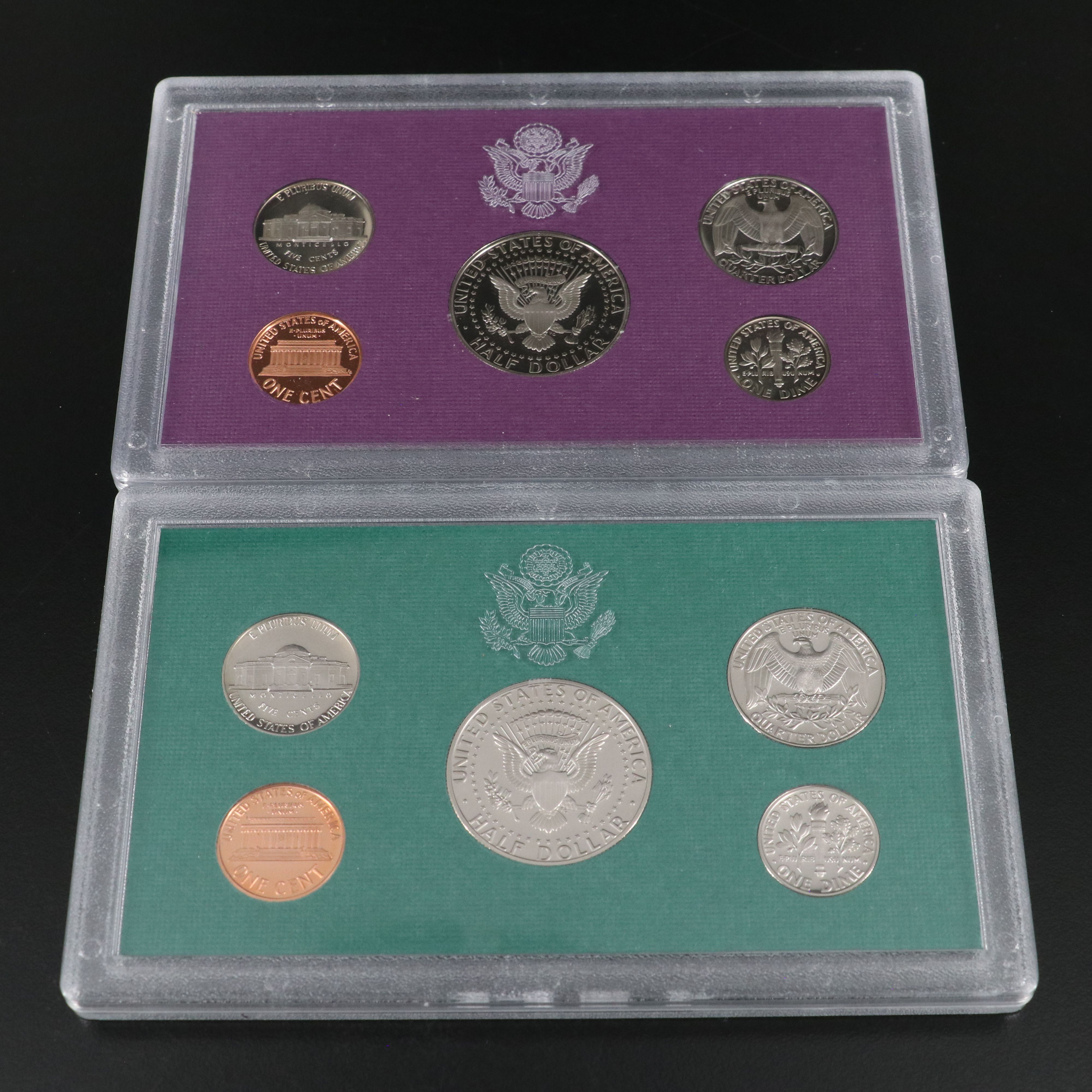 Fifteen Modern U.S. Proof Sets 1991-2006 Missing Only 2001