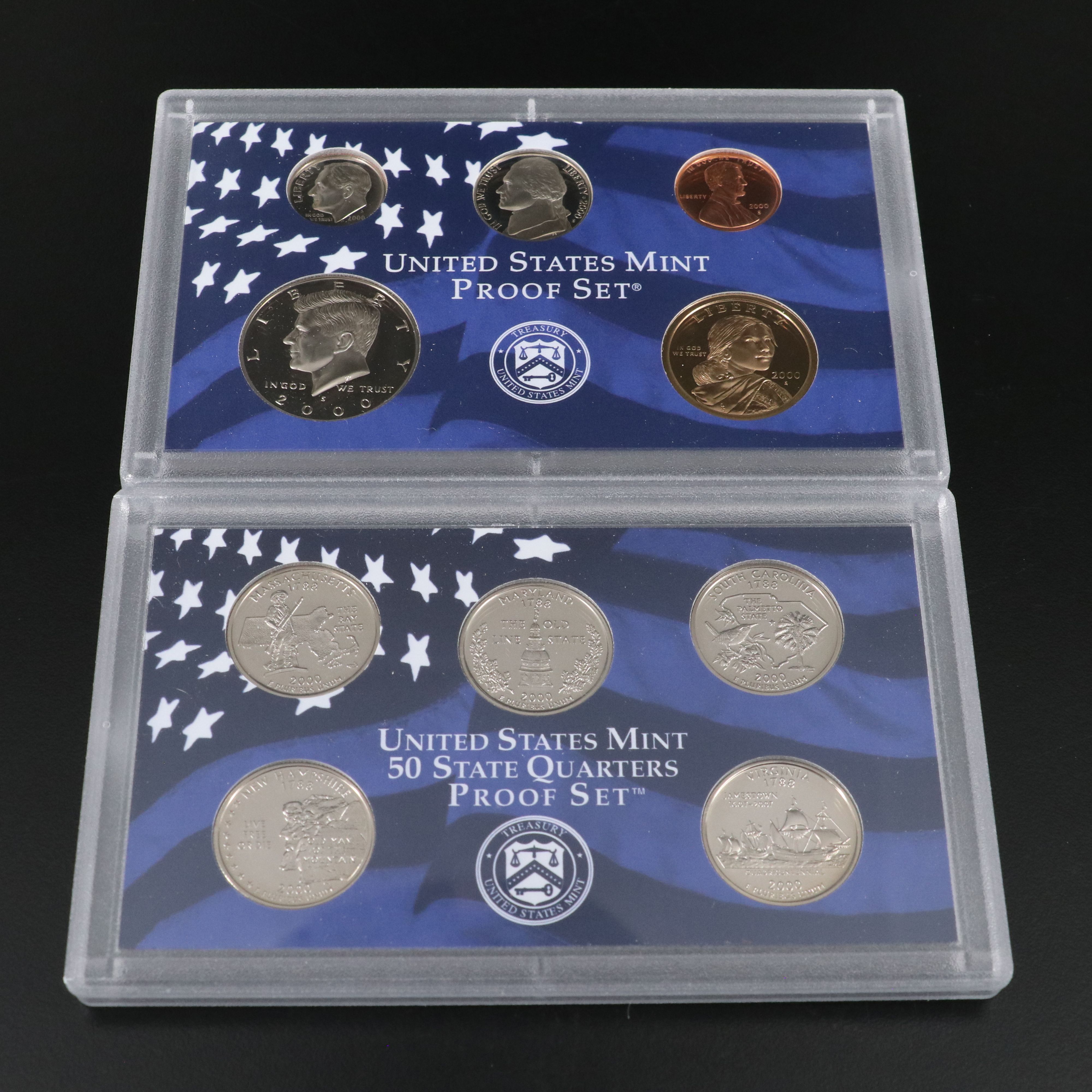 Fifteen Modern U.S. Proof Sets 1991-2006 Missing Only 2001