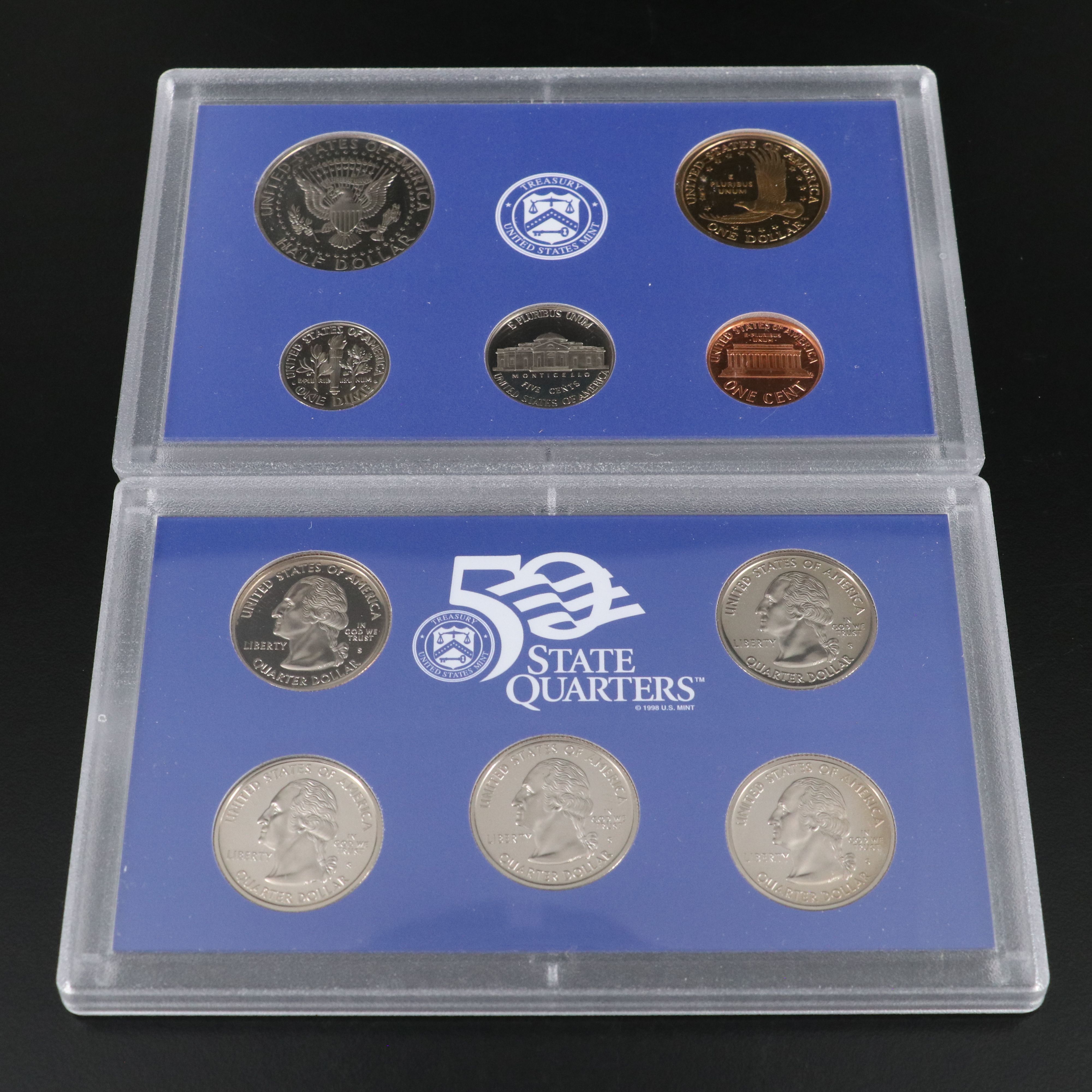 Fifteen Modern U.S. Proof Sets 1991-2006 Missing Only 2001