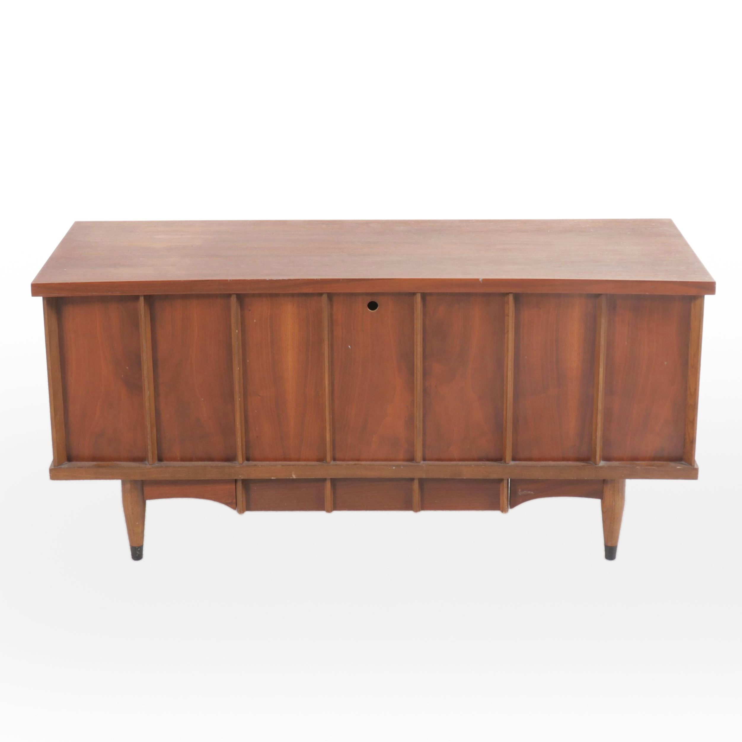 Lane Mid Century Modern Walnut Blanket Chest with Cedar Lining