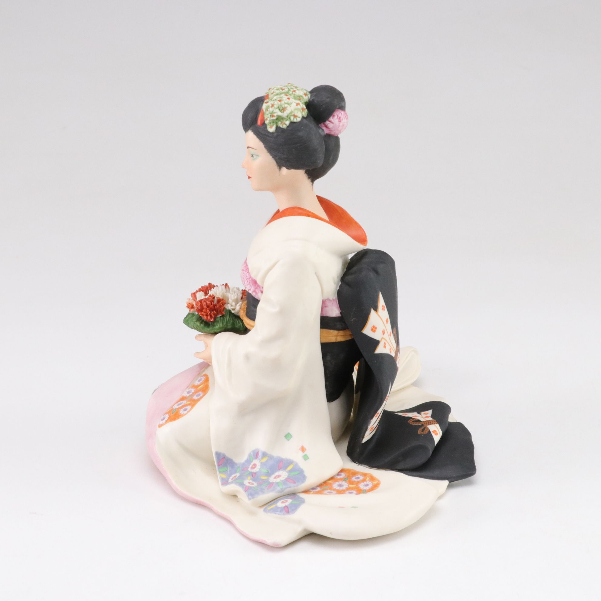 Japanese Porcelain Figurines Featuring "Flower Princess" by Irene Spencer