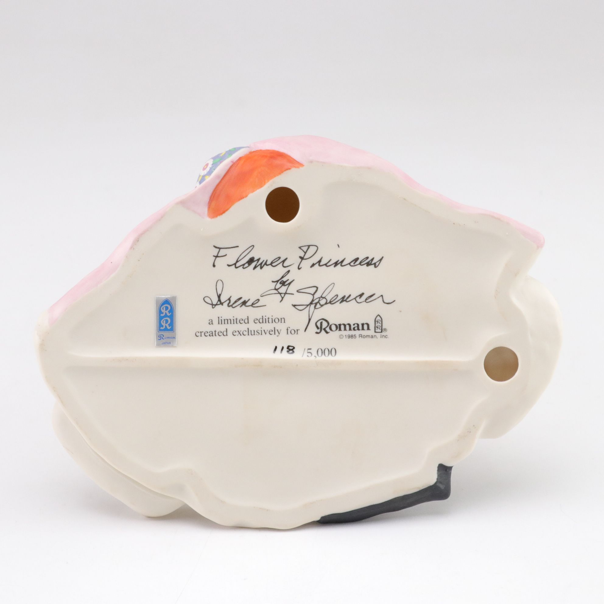 Japanese Porcelain Figurines Featuring "Flower Princess" by Irene Spencer