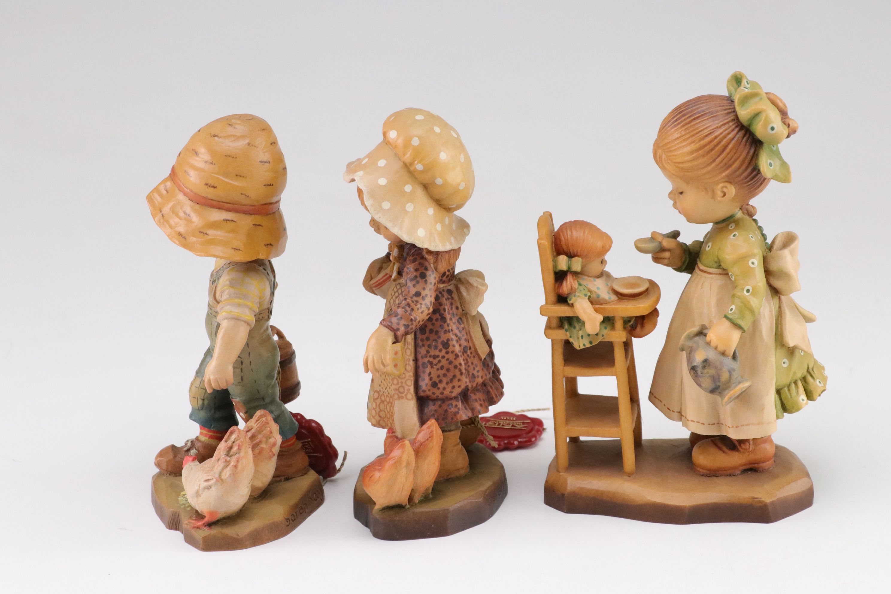 Sarah Kay for ANRI "Bride and Groom", "Rose Gate" and More Carved Wood Figurines