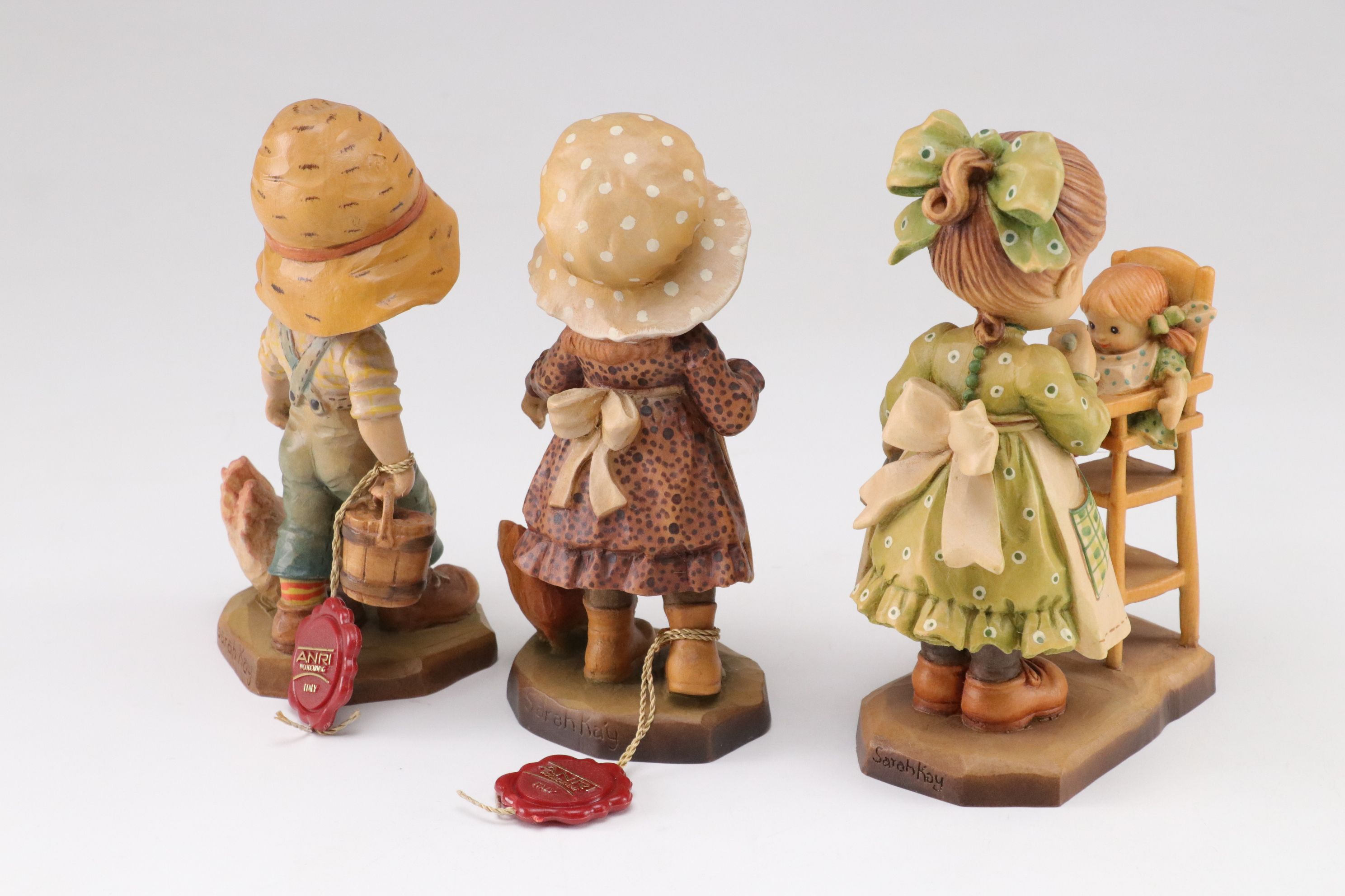 Sarah Kay for ANRI "Bride and Groom", "Rose Gate" and More Carved Wood Figurines