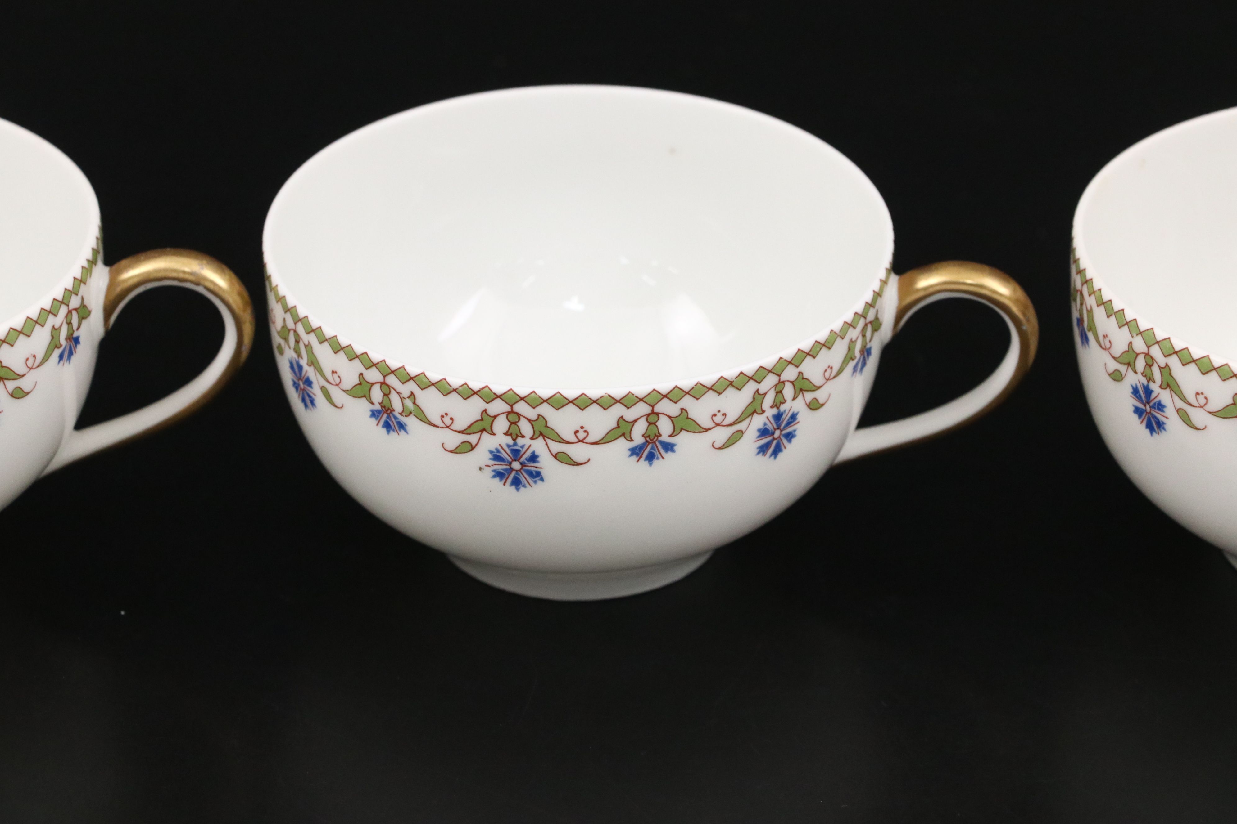 Tressemanes & Vogt Limoges Porcelain Dinnerware, Late 19th/ Early 20th Century