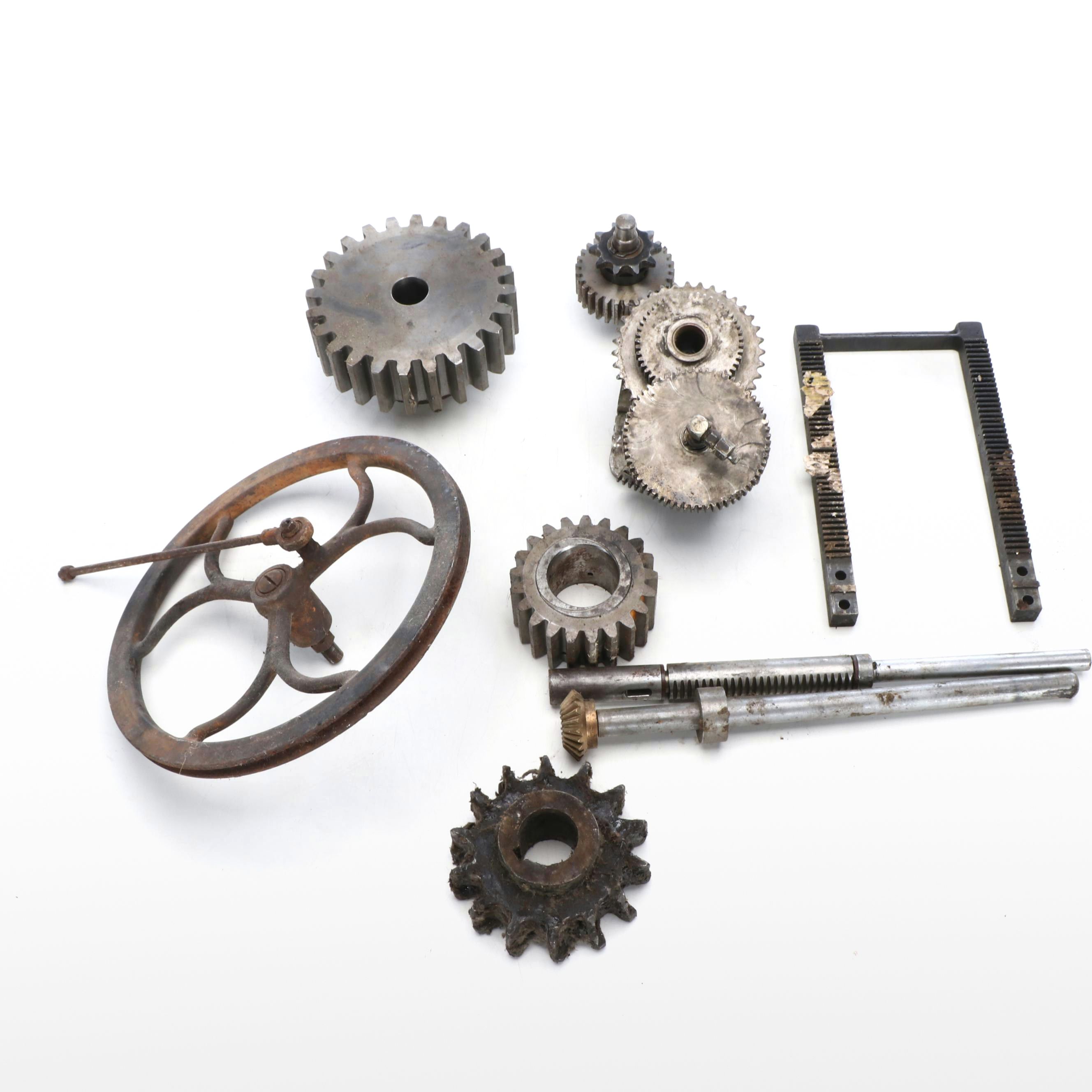 Steel and Iron Gears with Flywheel and More
