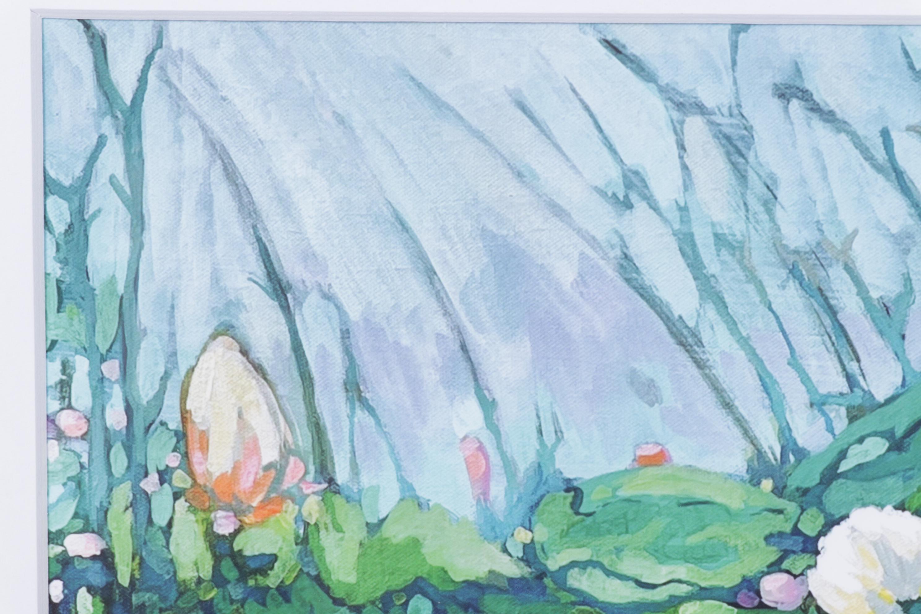 Surrealist Freshwater Landscape "In The Flow" Giclée on Paper, 2025