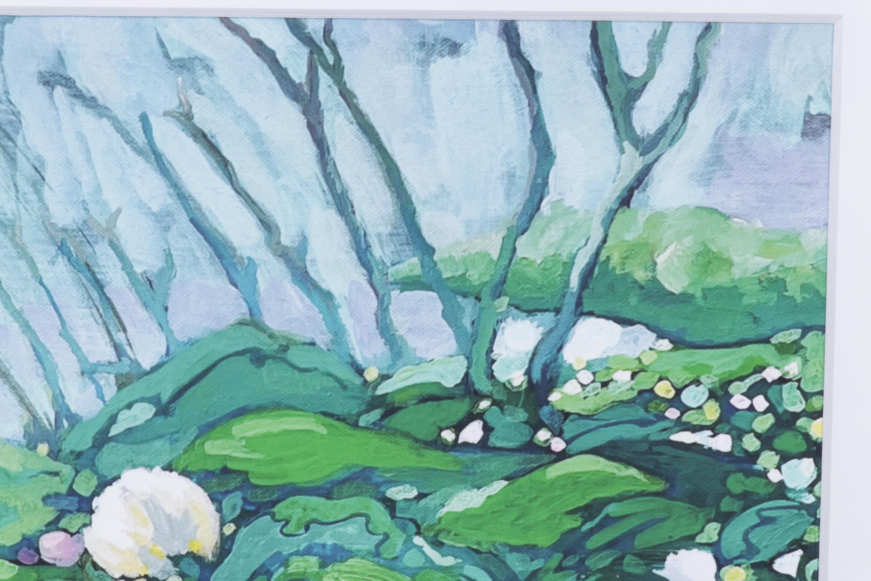 Surrealist Freshwater Landscape "In The Flow" Giclée on Paper, 2025