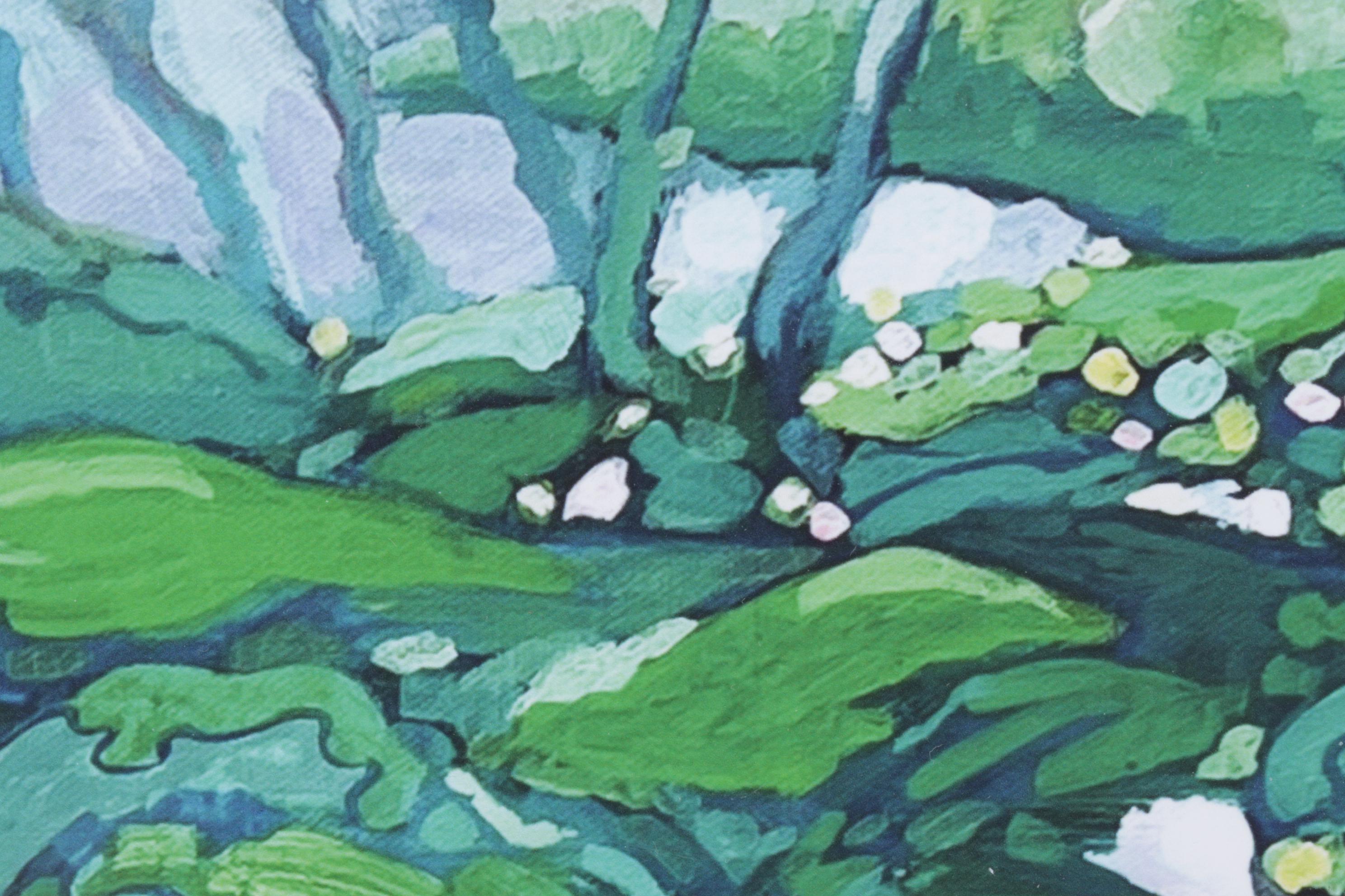 Surrealist Freshwater Landscape "In The Flow" Giclée on Paper, 2025