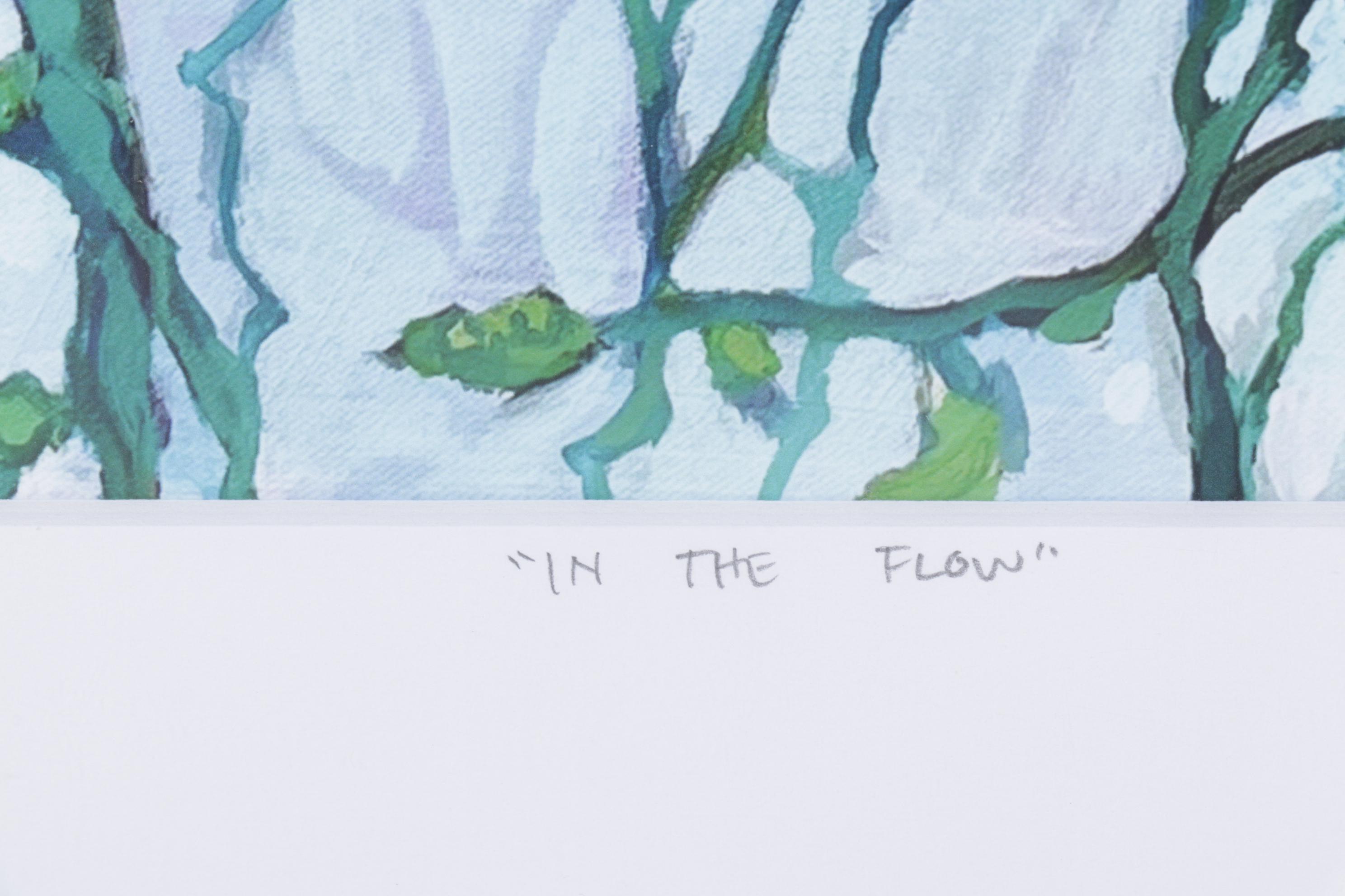 Surrealist Freshwater Landscape "In The Flow" Giclée on Paper, 2025