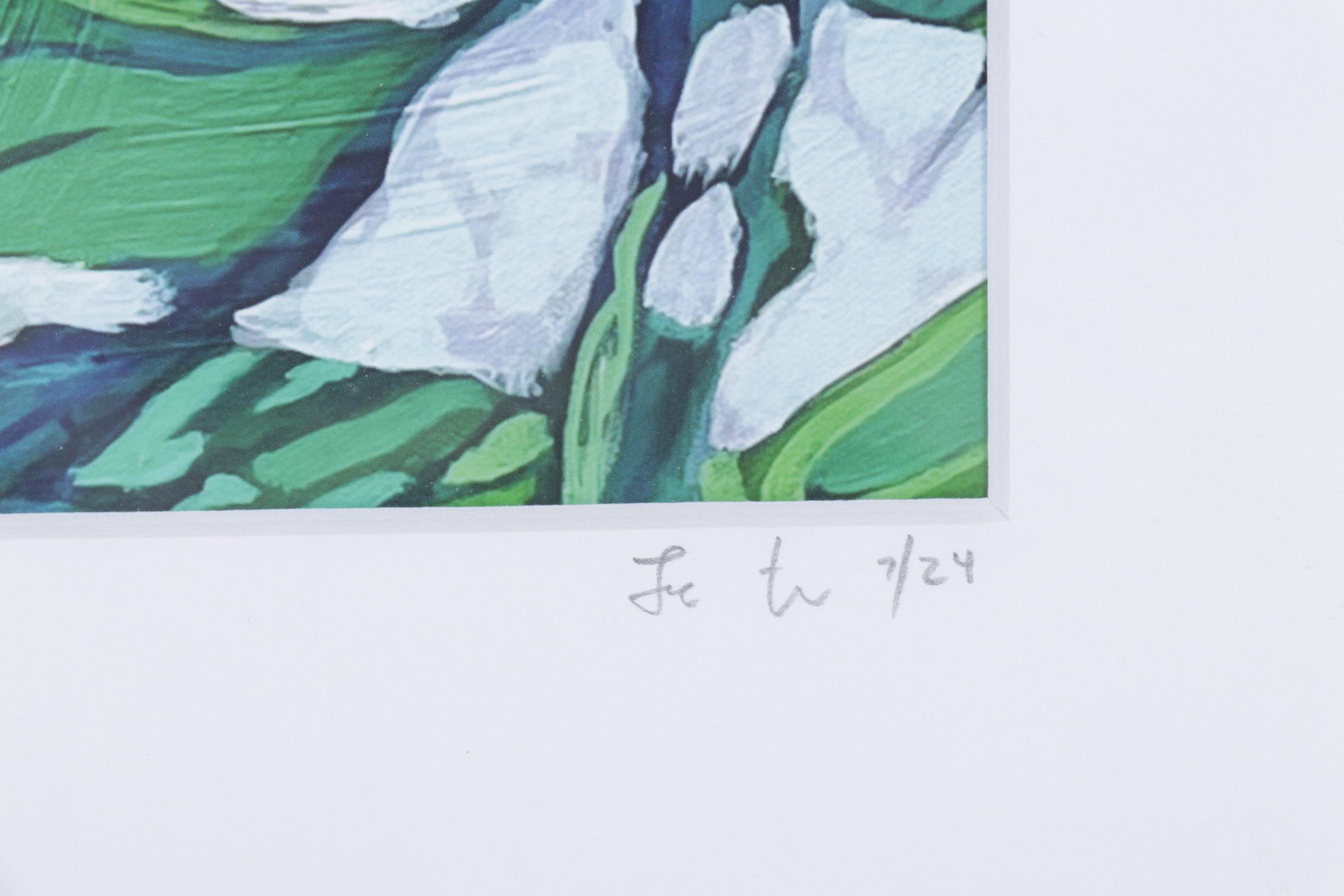 Surrealist Freshwater Landscape "In The Flow" Giclée on Paper, 2025