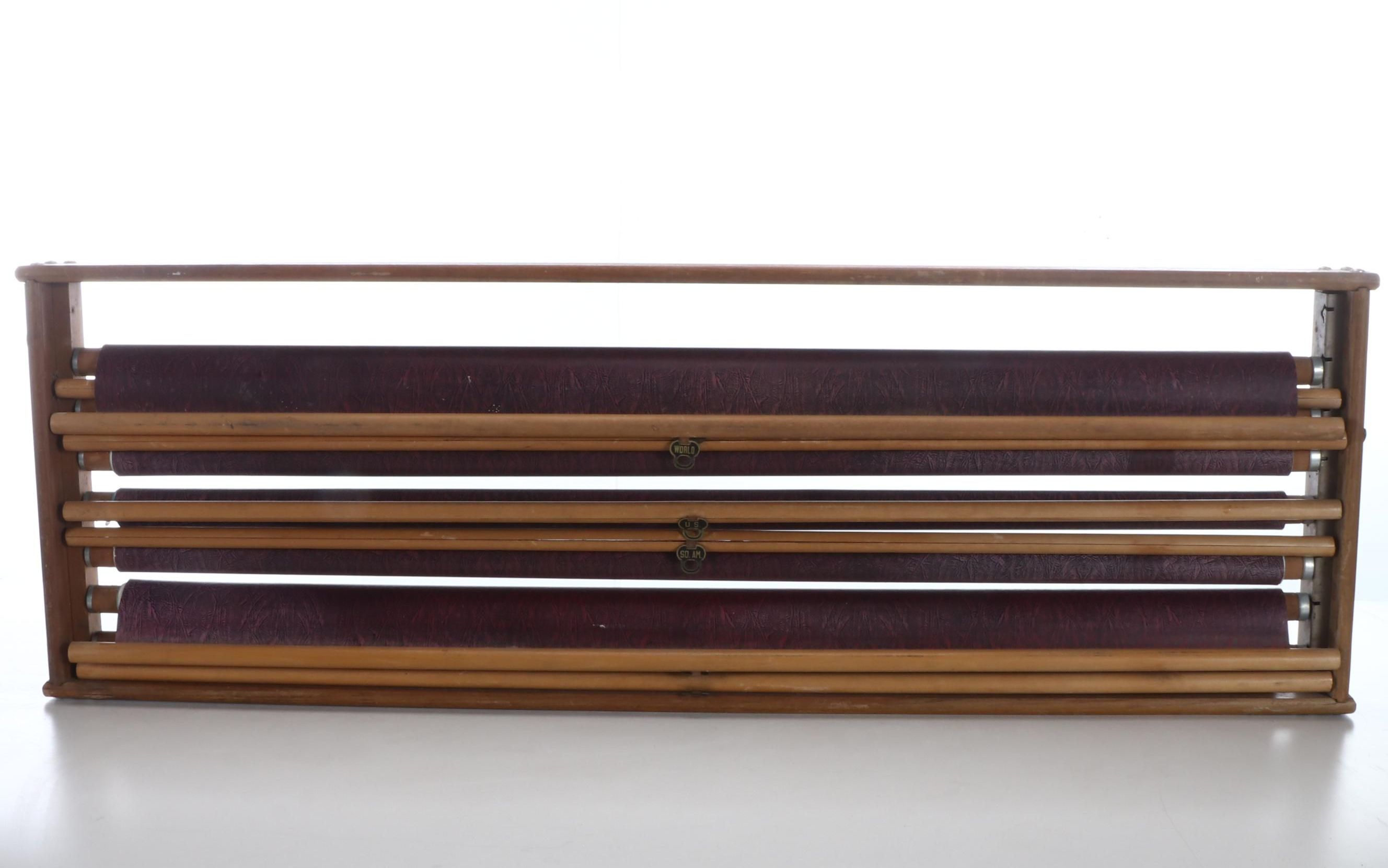 Cram's Physical and Political Mounted Pull Down Maps