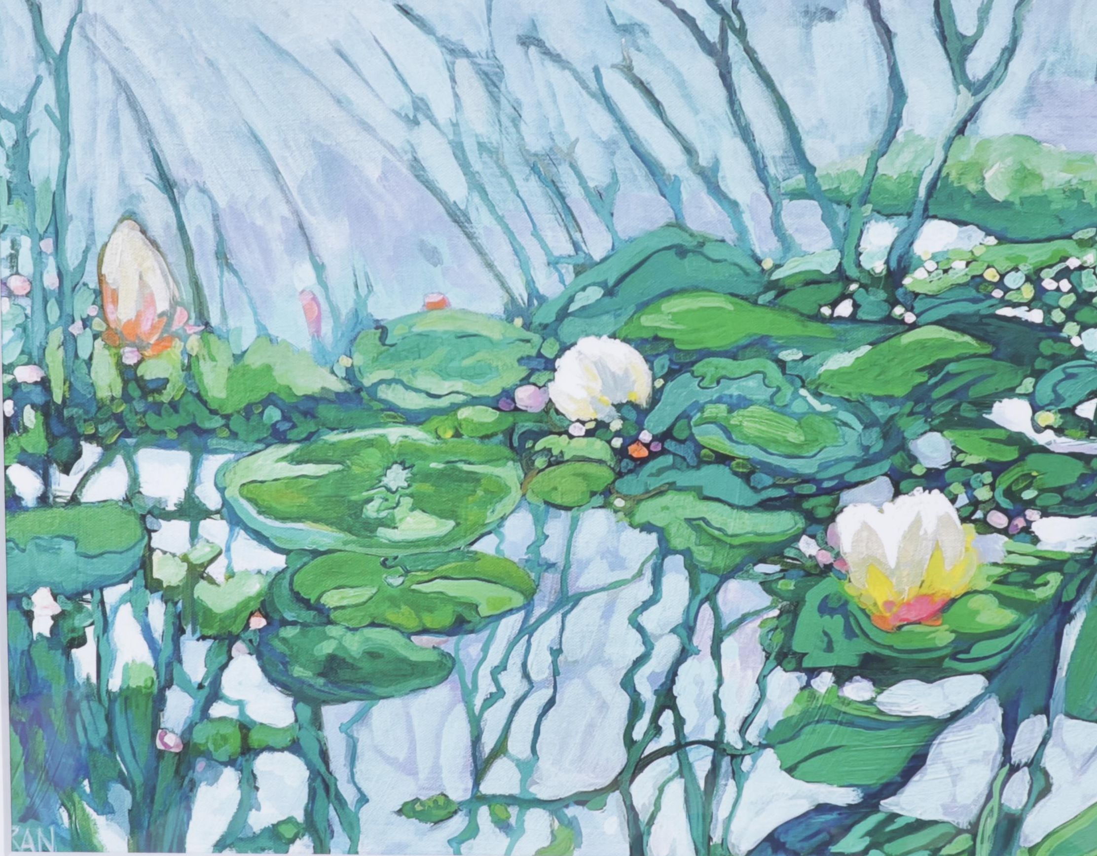 Surrealist Freshwater Landscape "In The Flow" Giclée on Paper, 2025