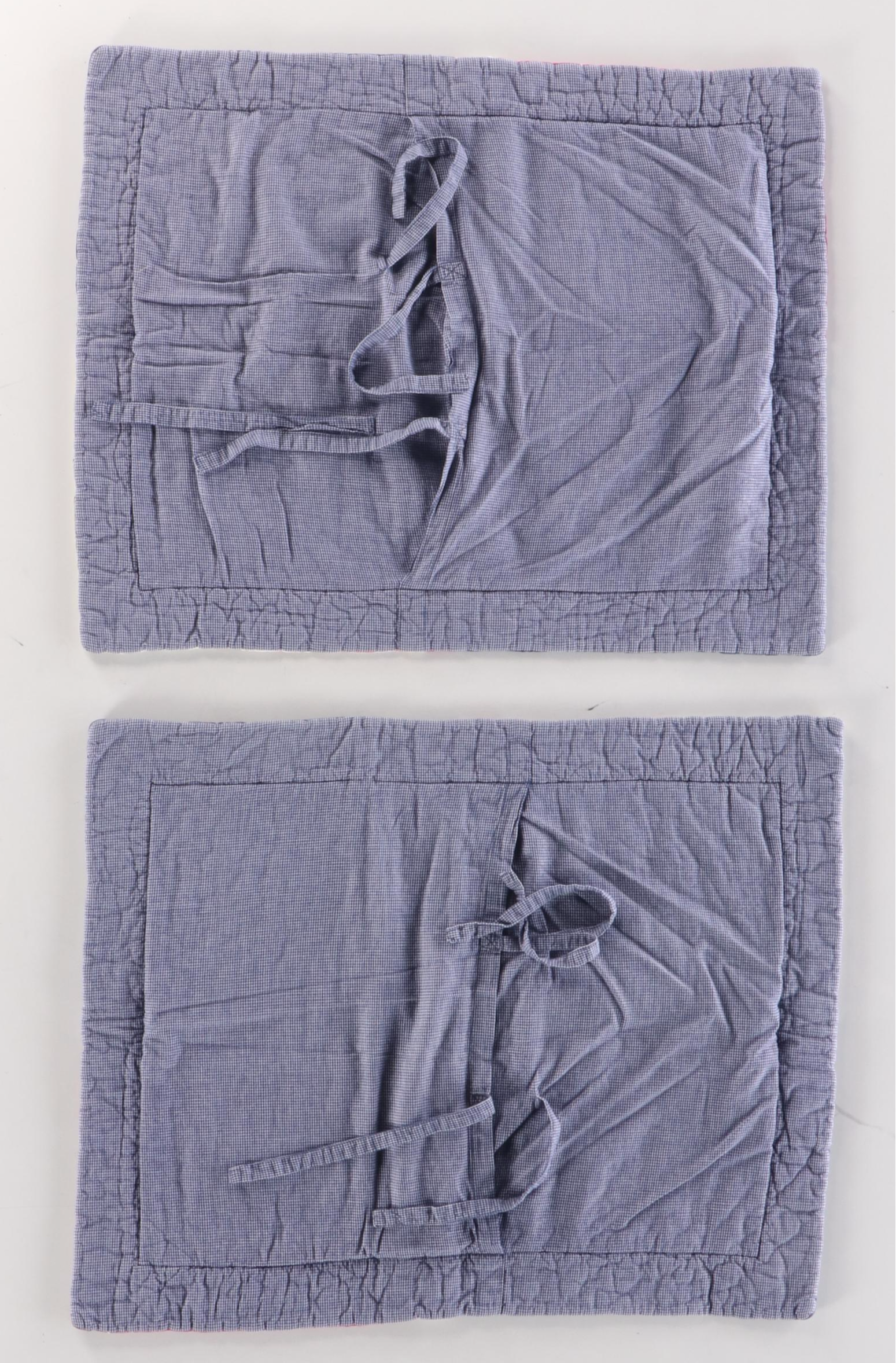 Pottery Barn Red and Blue Floral Cotton Quilt and Shams