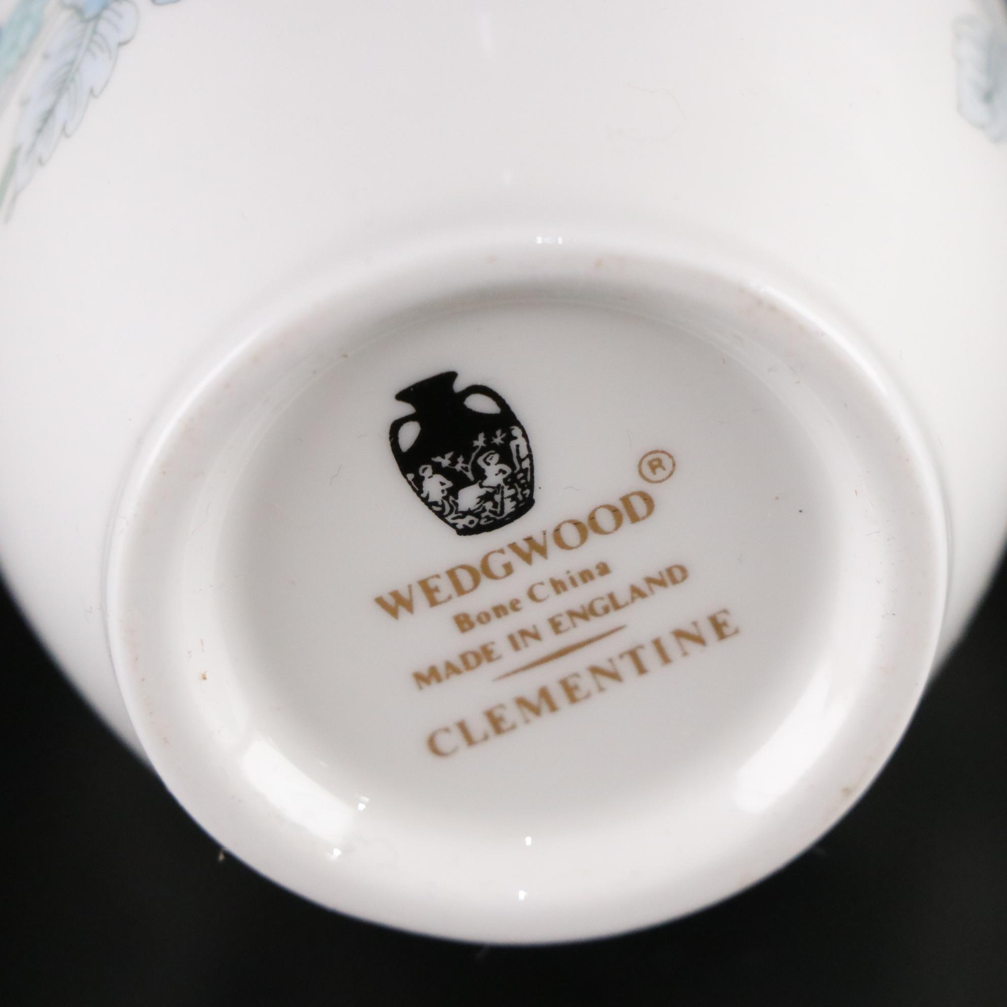 Herend Porcelain Bell and Wedgwood "Clementine" Bone China Bud Vase