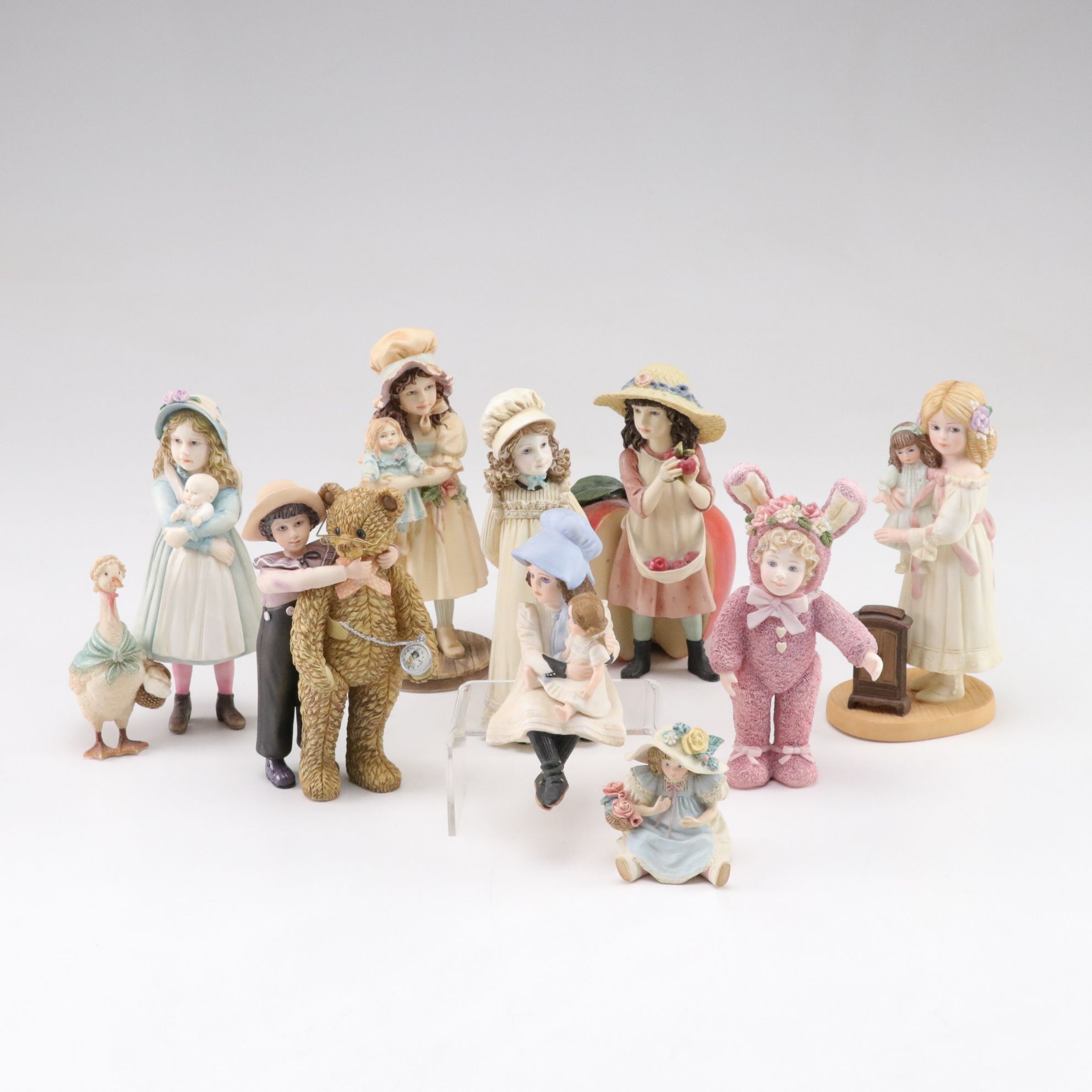 Jan Hagara Resin Figurines Featuring "Addie", "Judy", and More