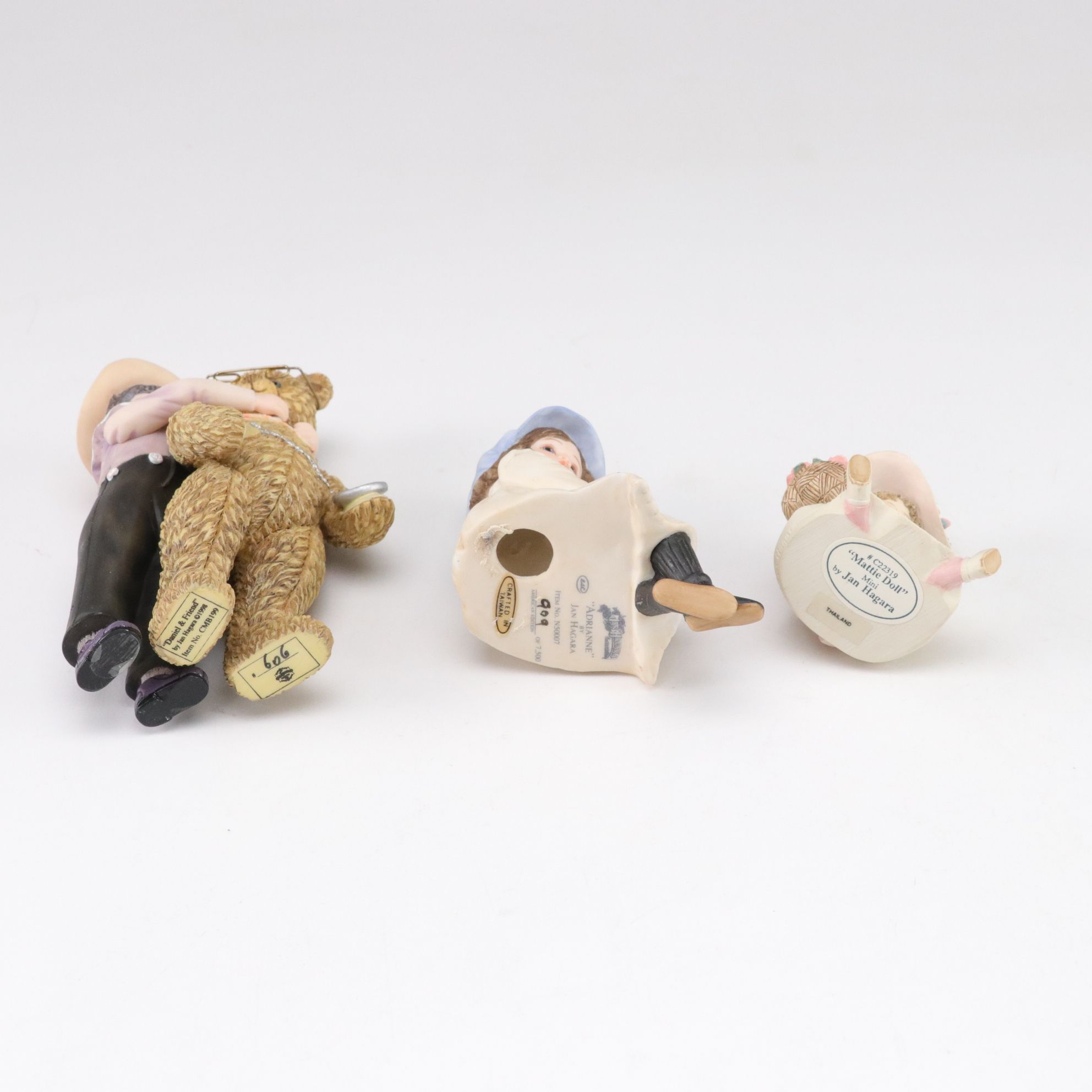 Jan Hagara Resin Figurines Featuring "Addie", "Judy", and More
