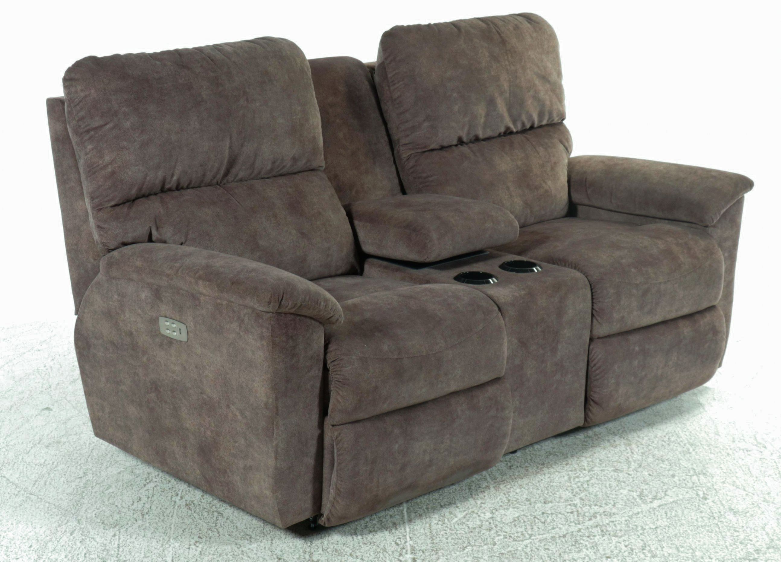 La-Z-Boy Overstuffed Upholstered Dual Power Recliner with Charging Ports