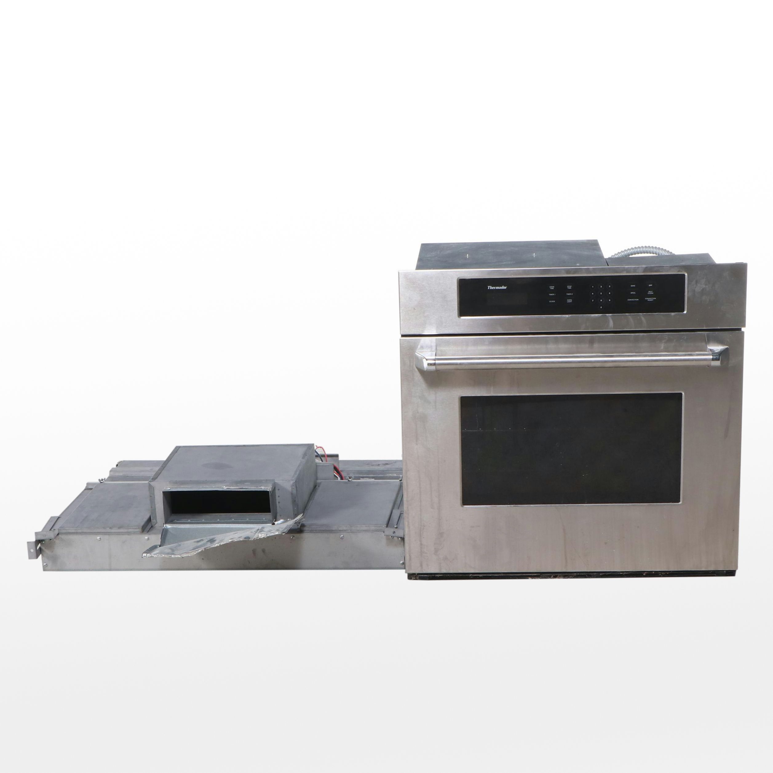 Thermador Stainless Steel Convection Range and Range Hood