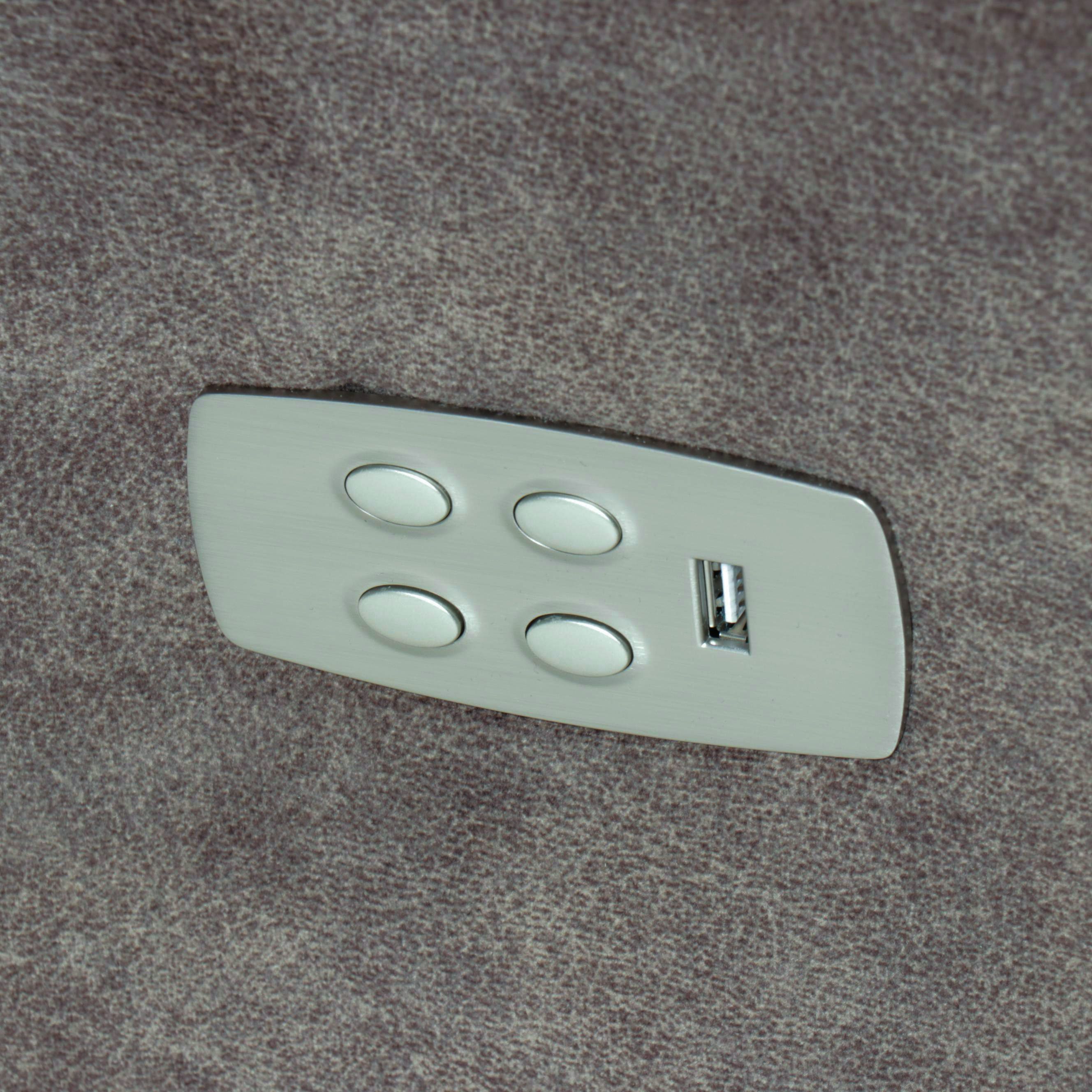 La-Z-Boy Overstuffed Upholstered Dual Power Recliner with Charging Ports