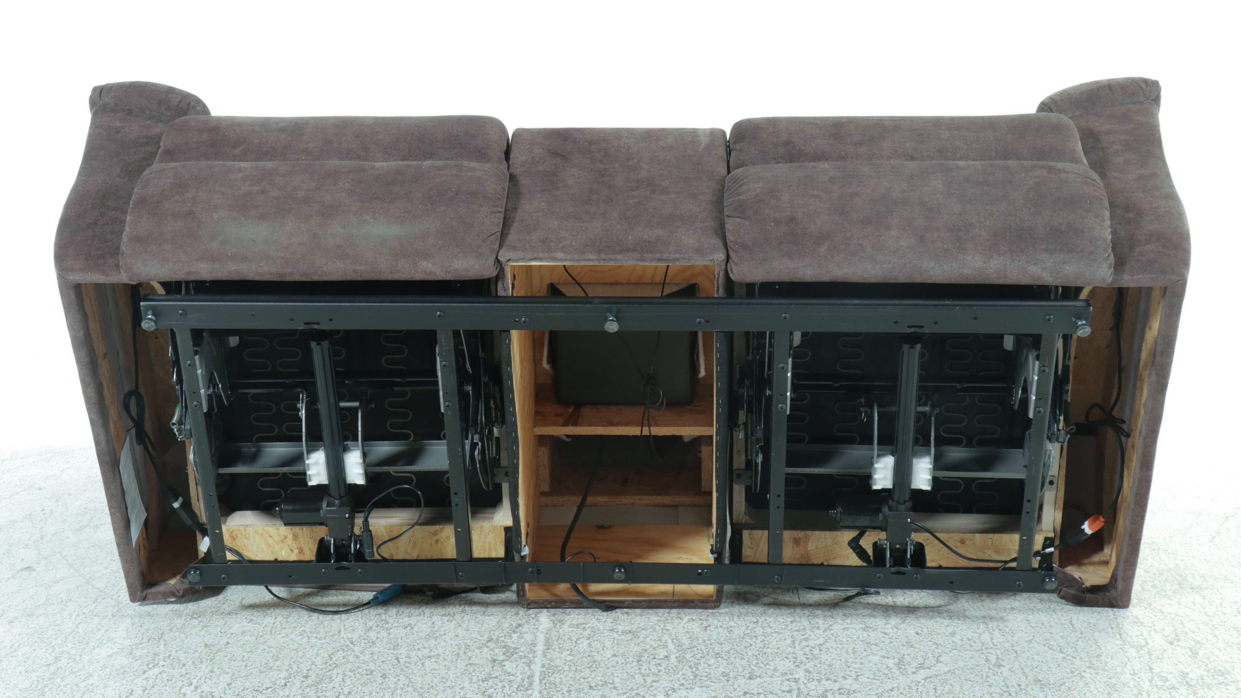 La-Z-Boy Overstuffed Upholstered Dual Power Recliner with Charging Ports