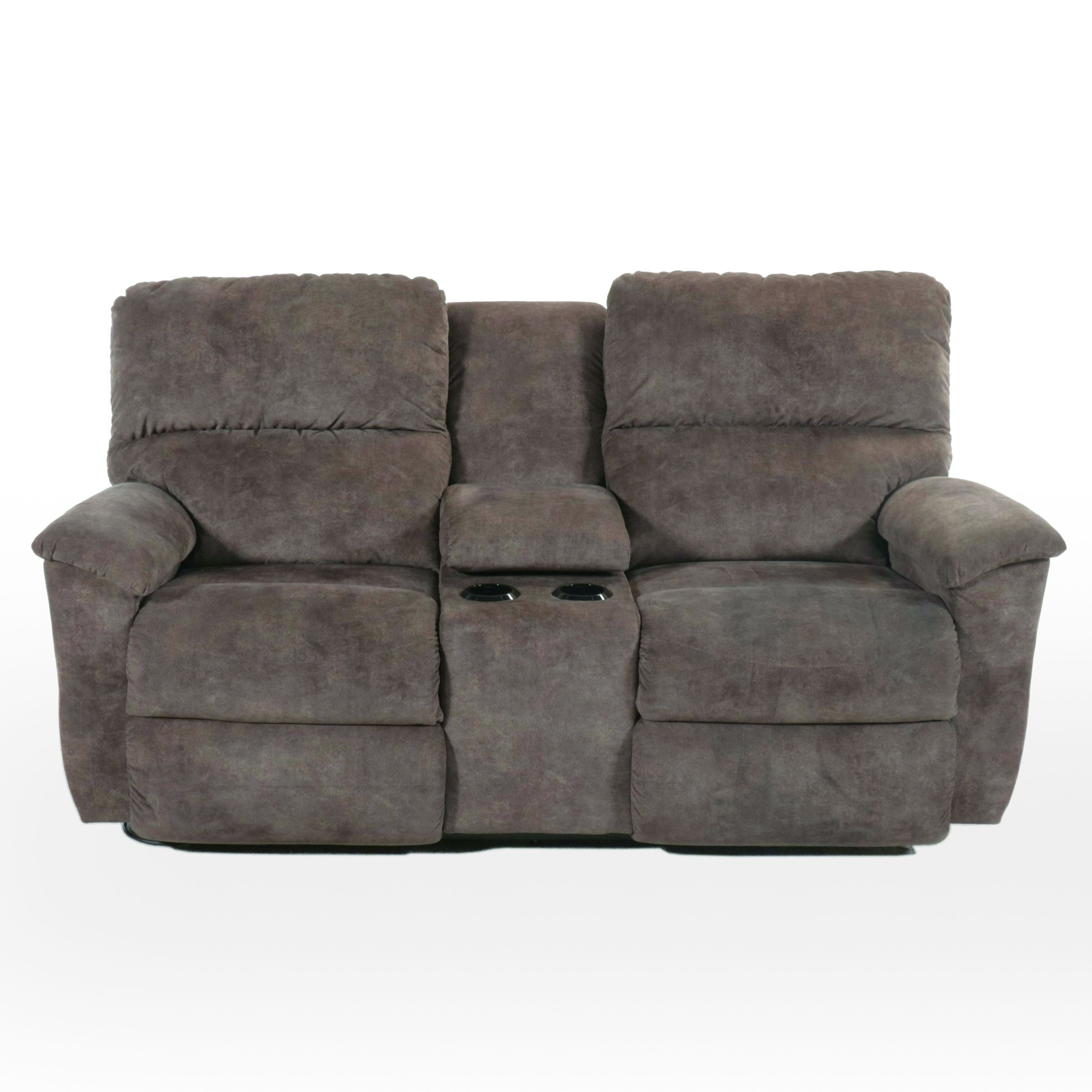 La-Z-Boy Overstuffed Upholstered Dual Power Recliner with Charging Ports