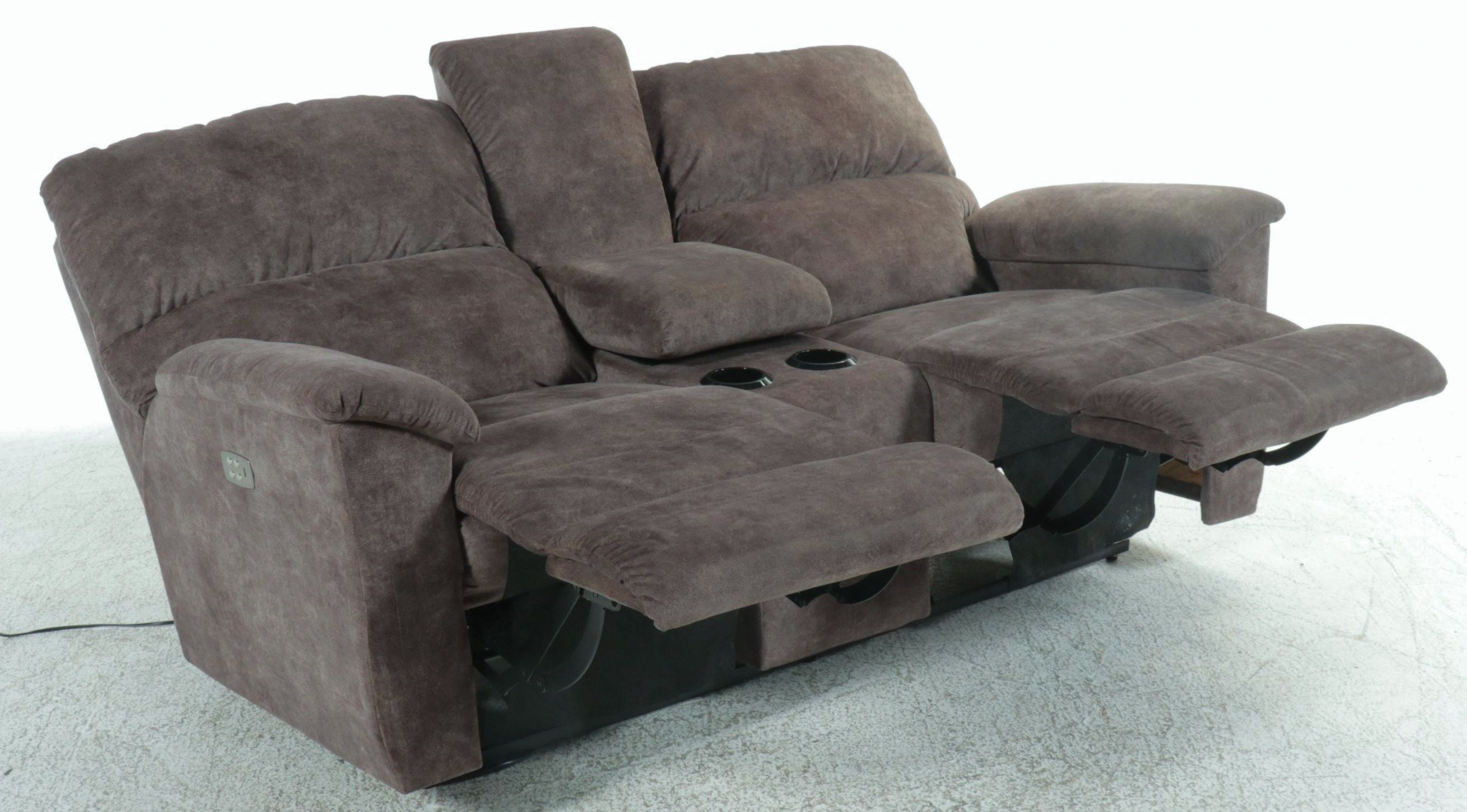 La-Z-Boy Overstuffed Upholstered Dual Power Recliner with Charging Ports
