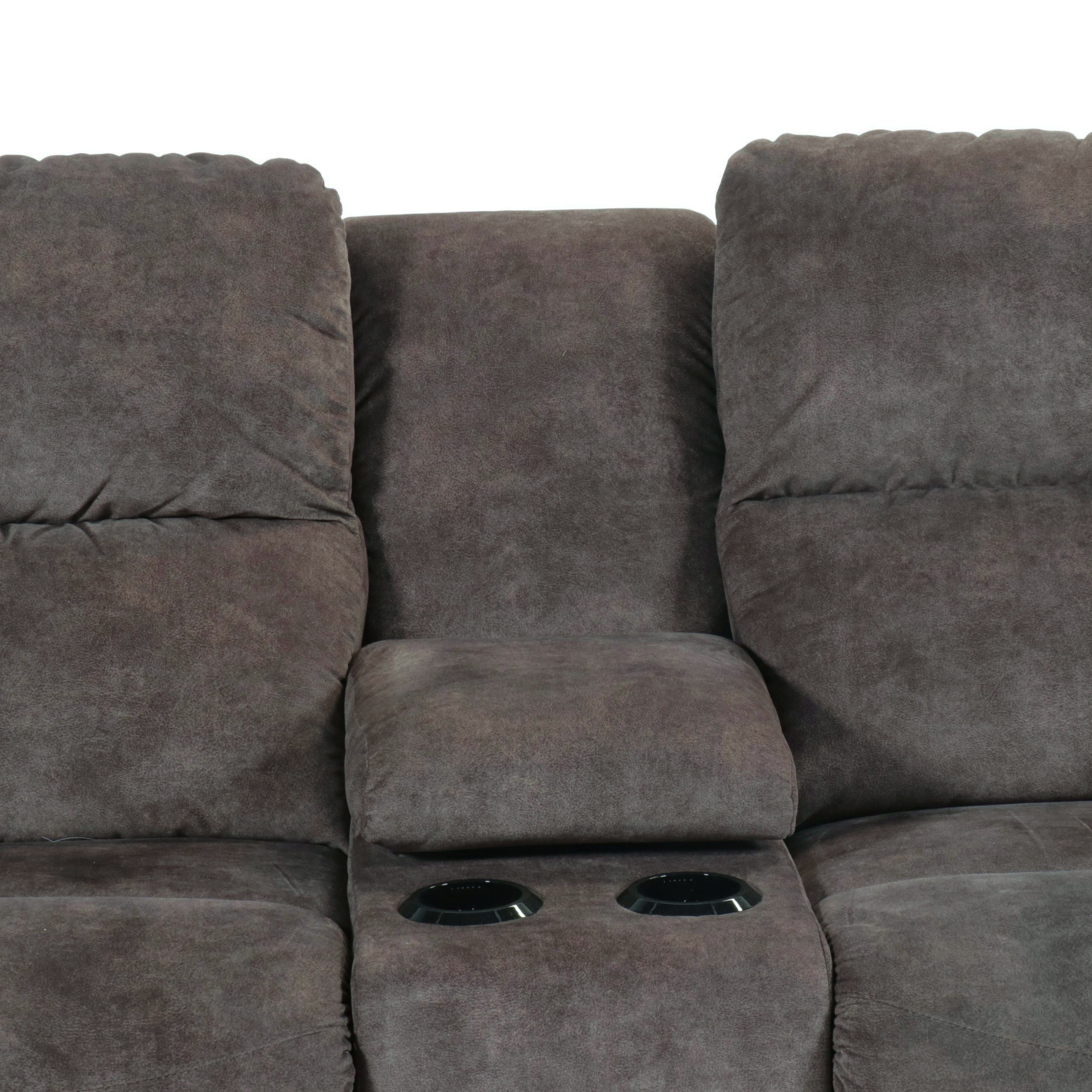 La-Z-Boy Overstuffed Upholstered Dual Power Recliner with Charging Ports