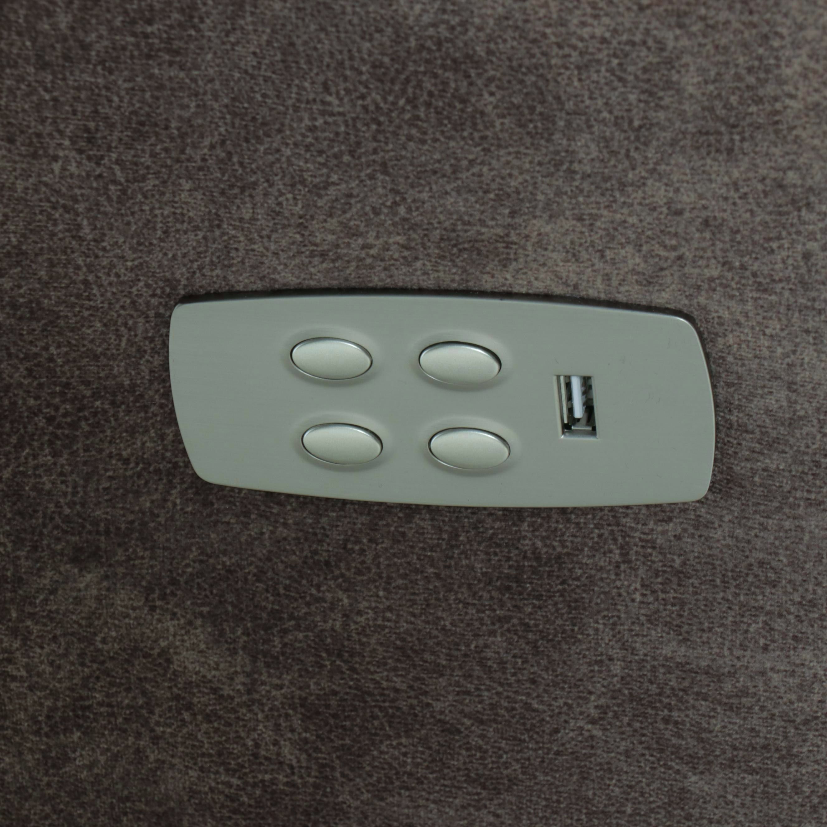 La-Z-Boy Overstuffed Upholstered Dual Power Recliner with Charging Ports