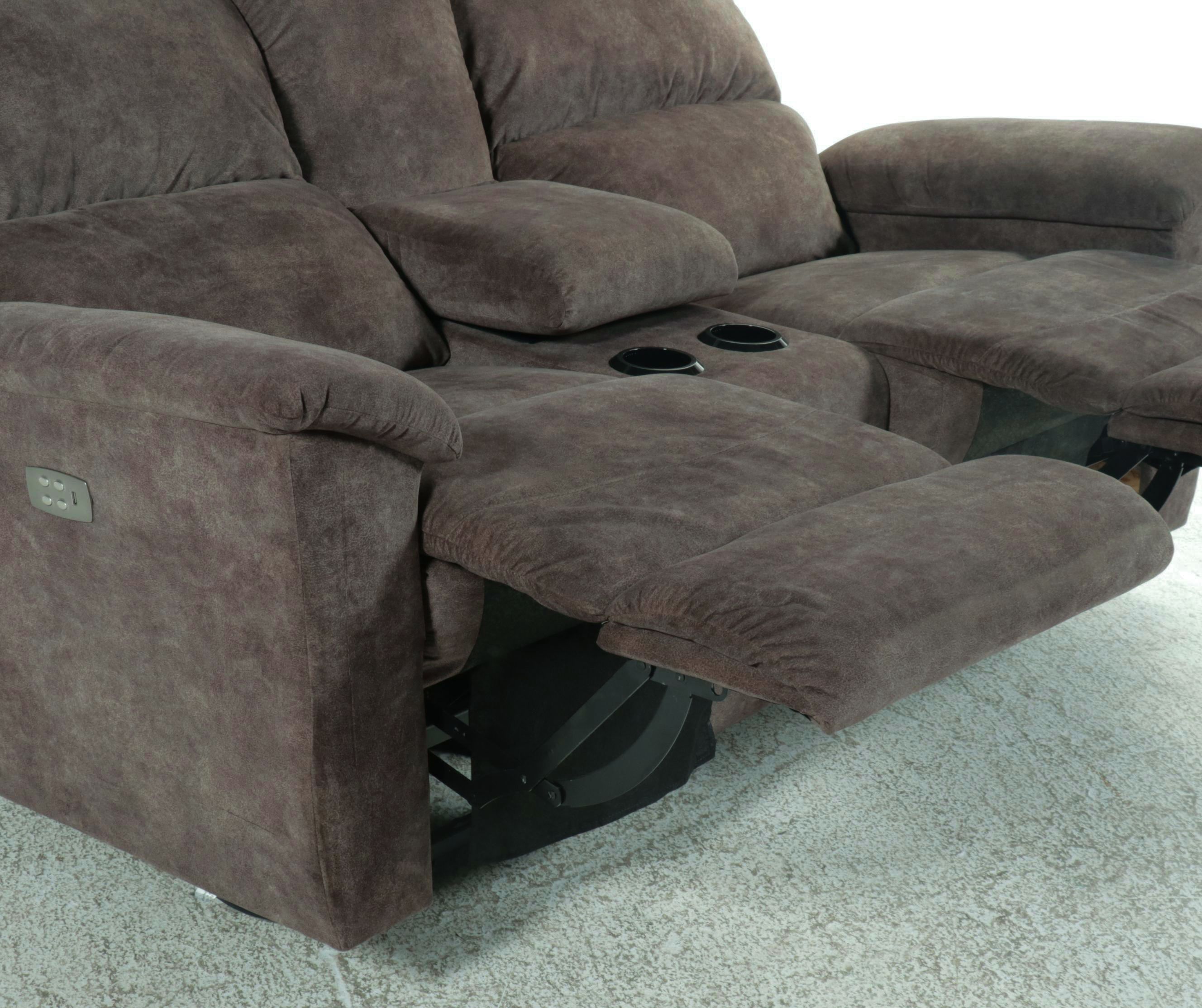 La-Z-Boy Overstuffed Upholstered Dual Power Recliner with Charging Ports
