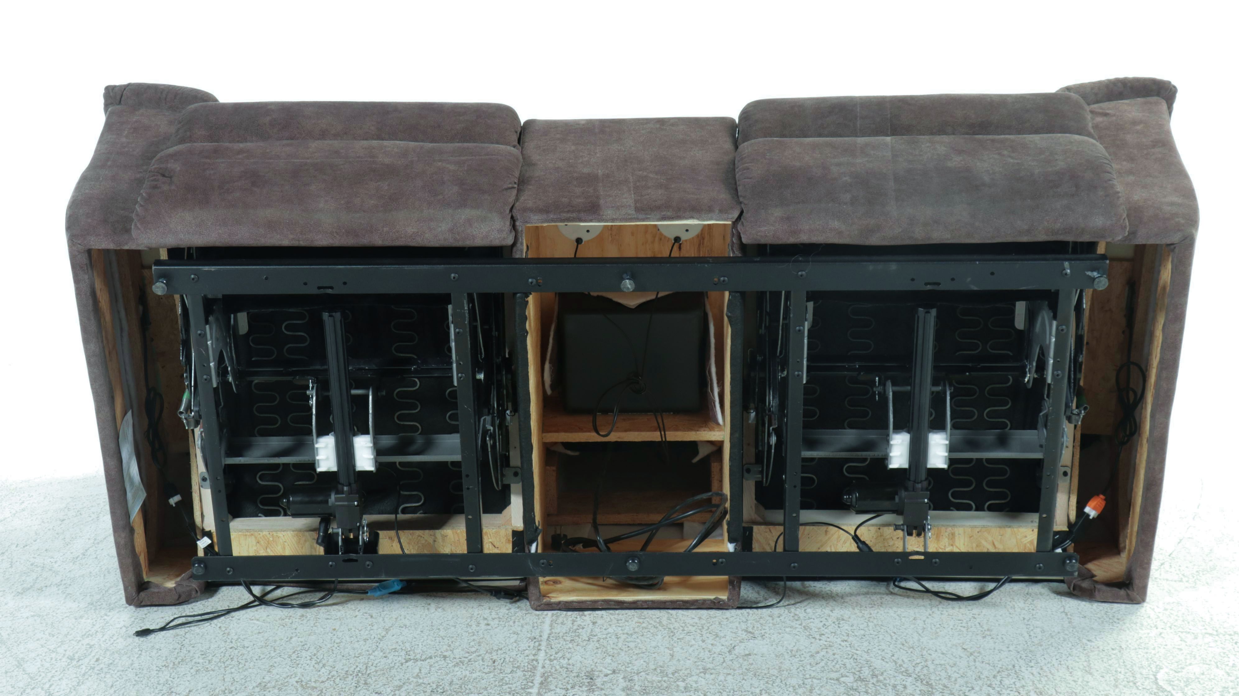 La-Z-Boy Overstuffed Upholstered Dual Power Recliner with Charging Ports