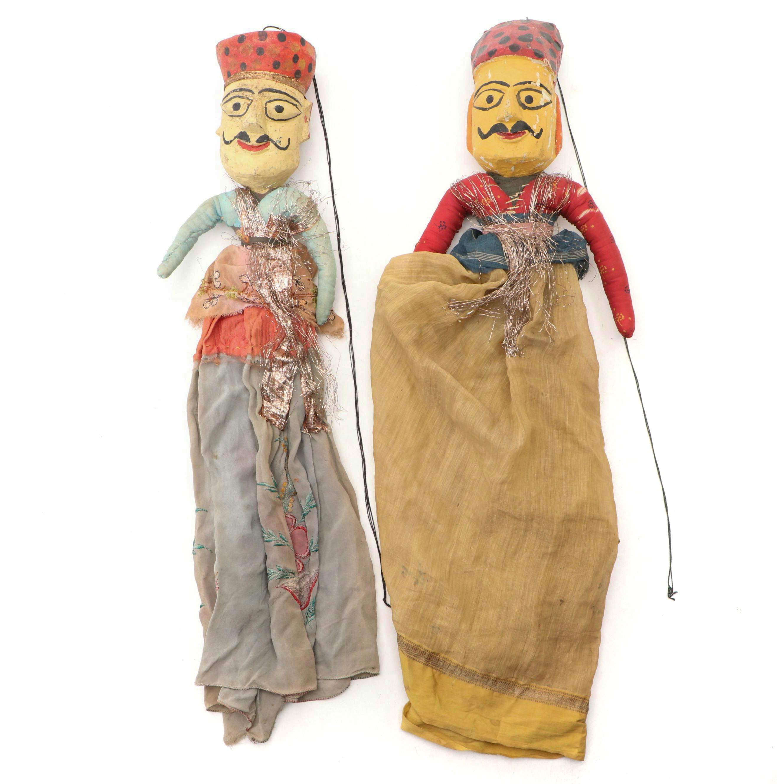 Indian Rajasthan Kathputli Wood String Puppets