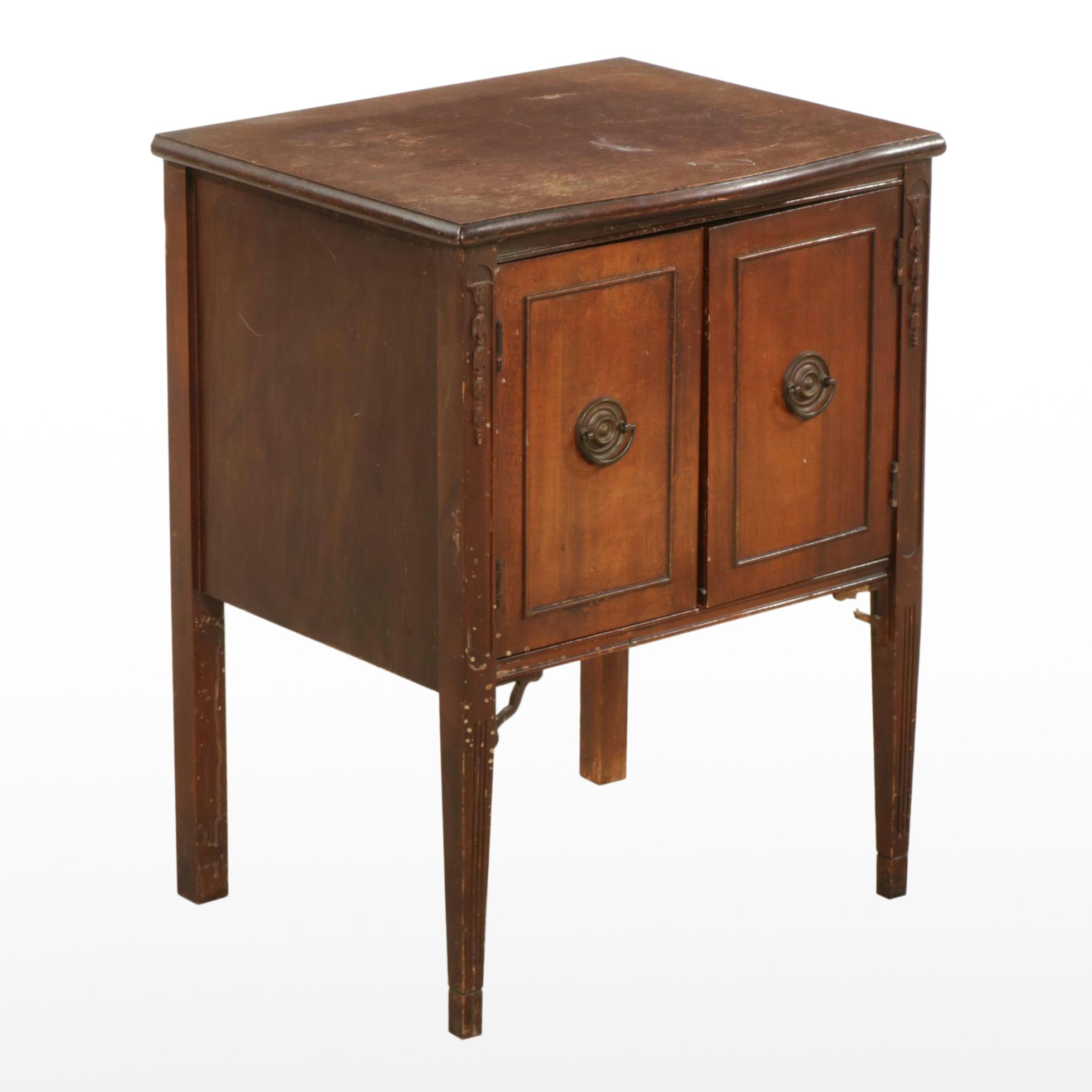 Neoclassical Mahogany Music Cabinet, Early 20th Century