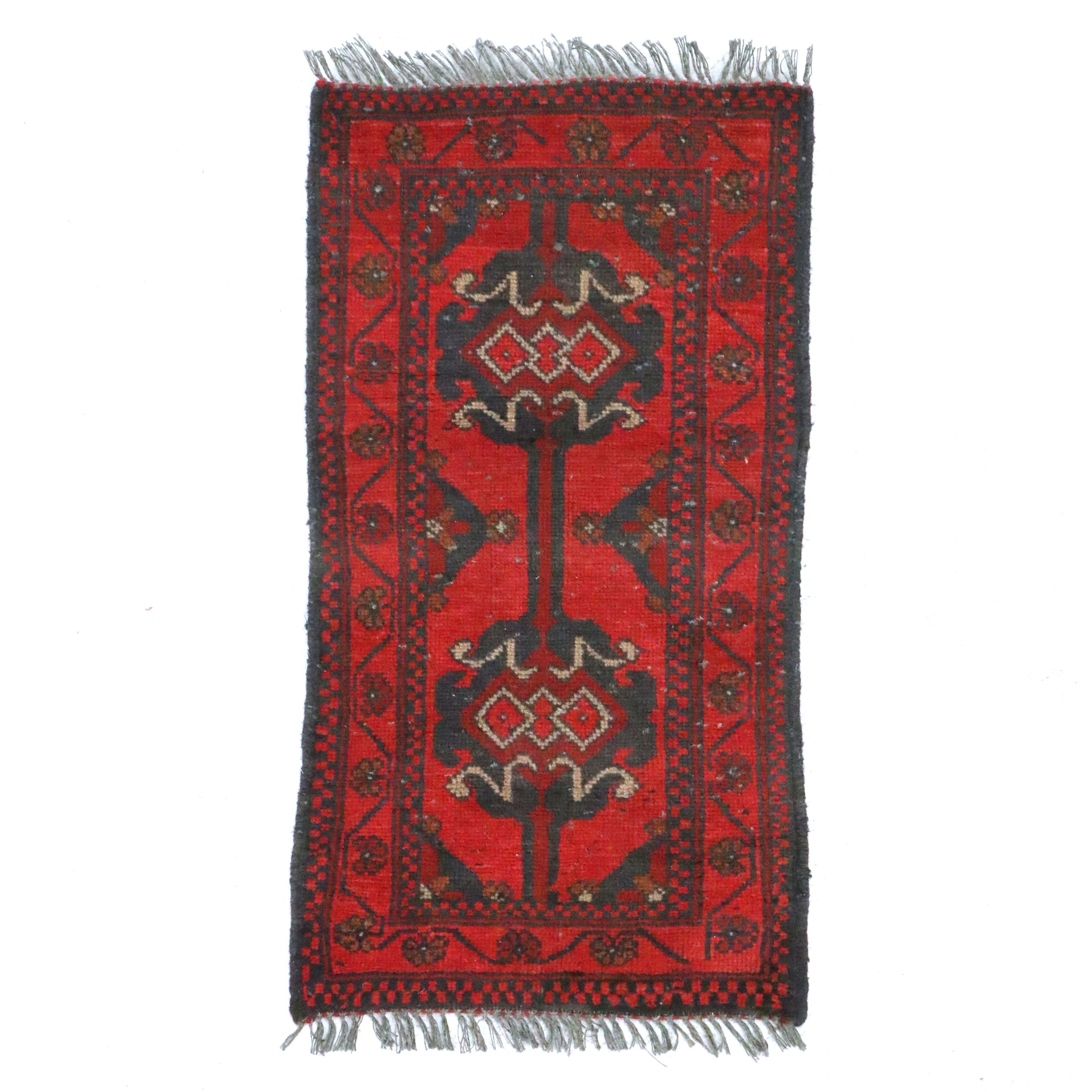 2'1 x 3'5 Hand-Knotted Afghan Kunduz Accent Rug