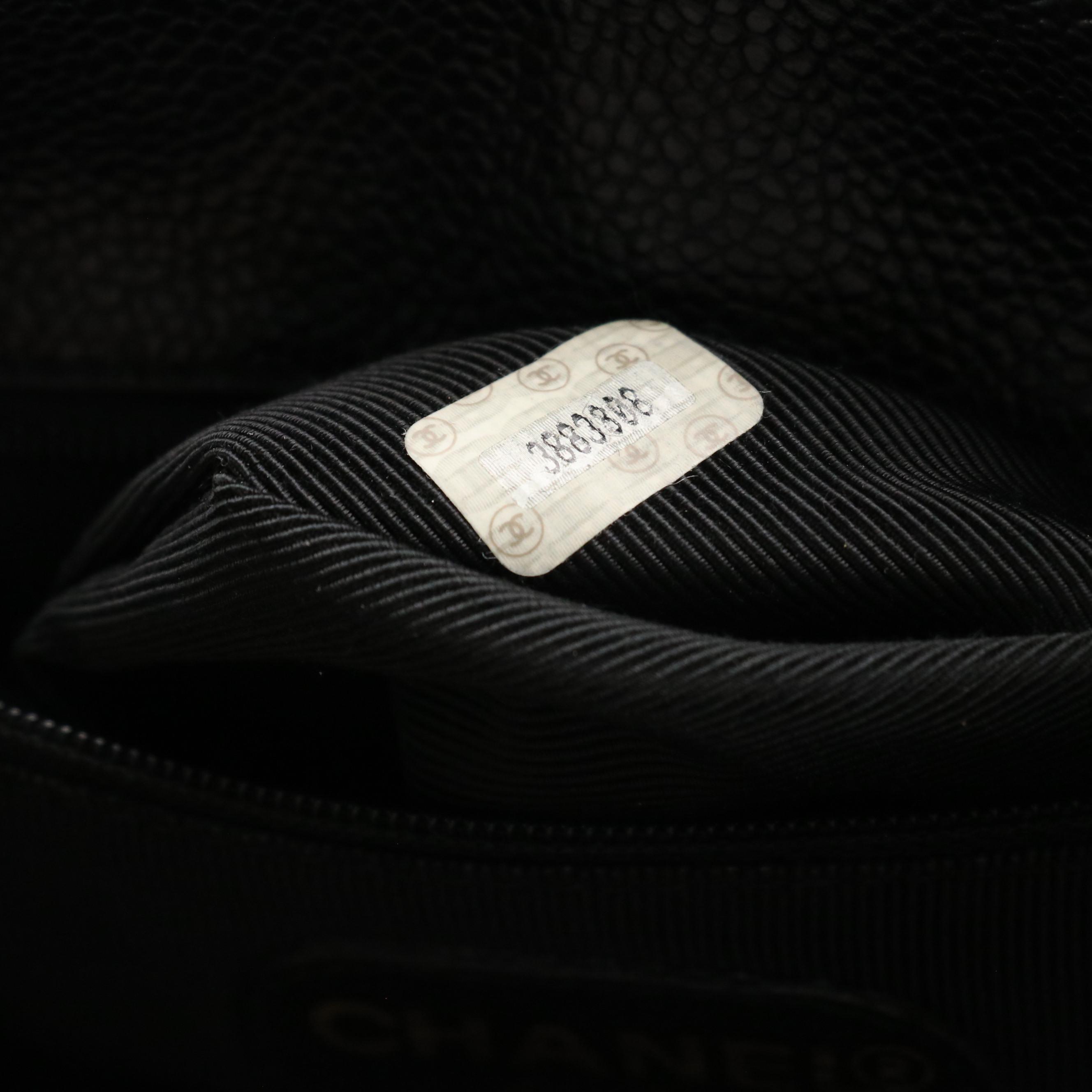 Chanel CC Backpack Purse in Caviar Leather