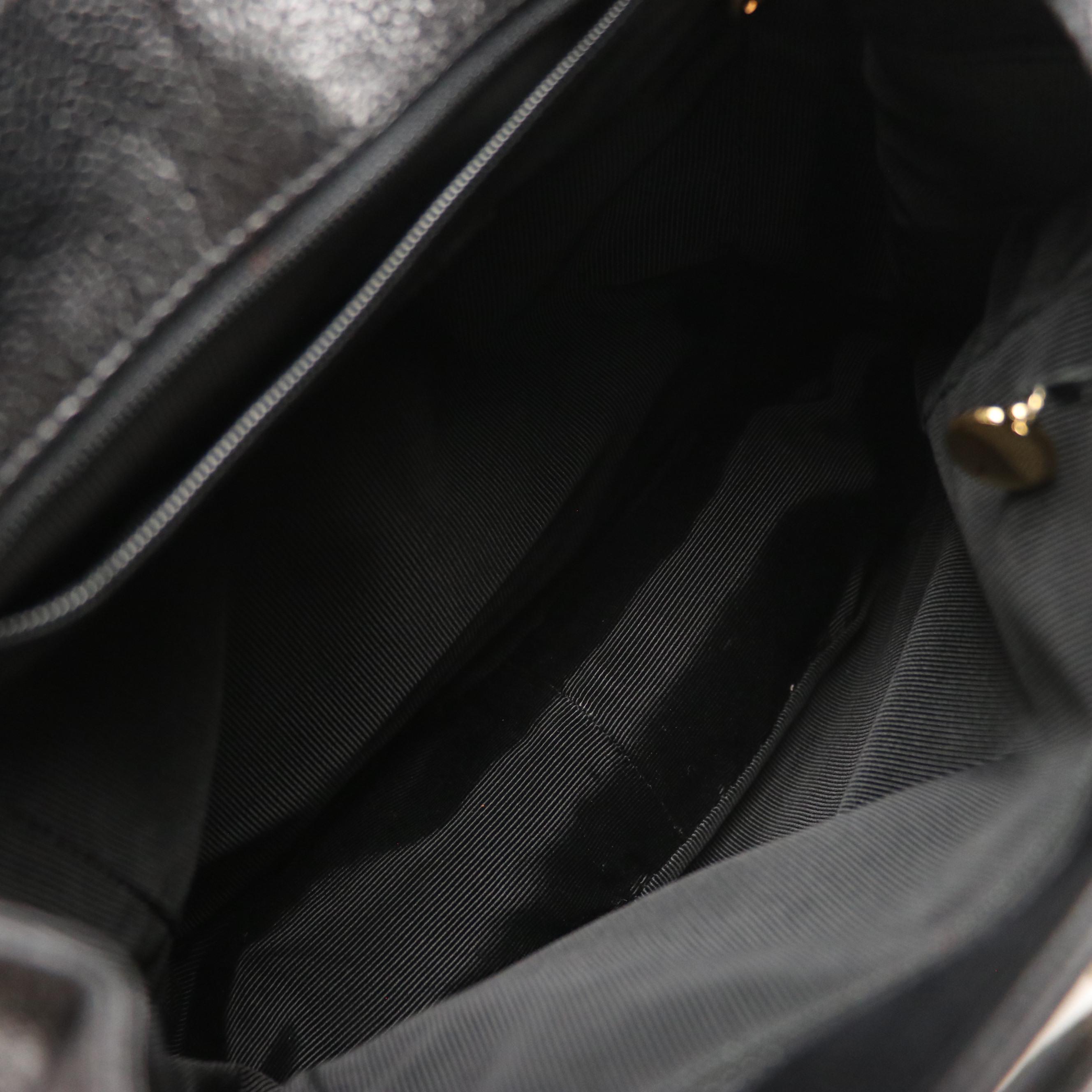 Chanel CC Backpack Purse in Caviar Leather