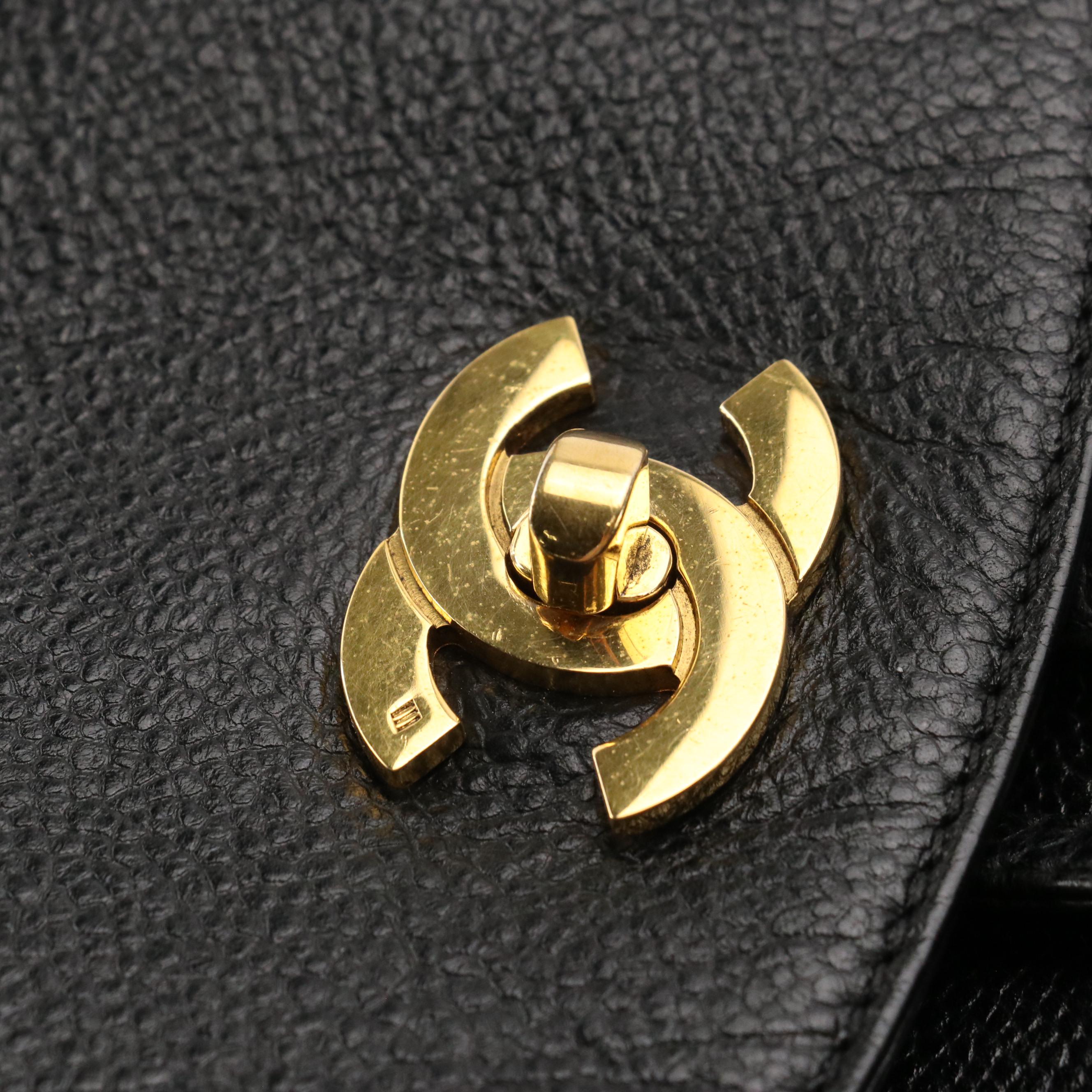 Chanel CC Backpack Purse in Caviar Leather