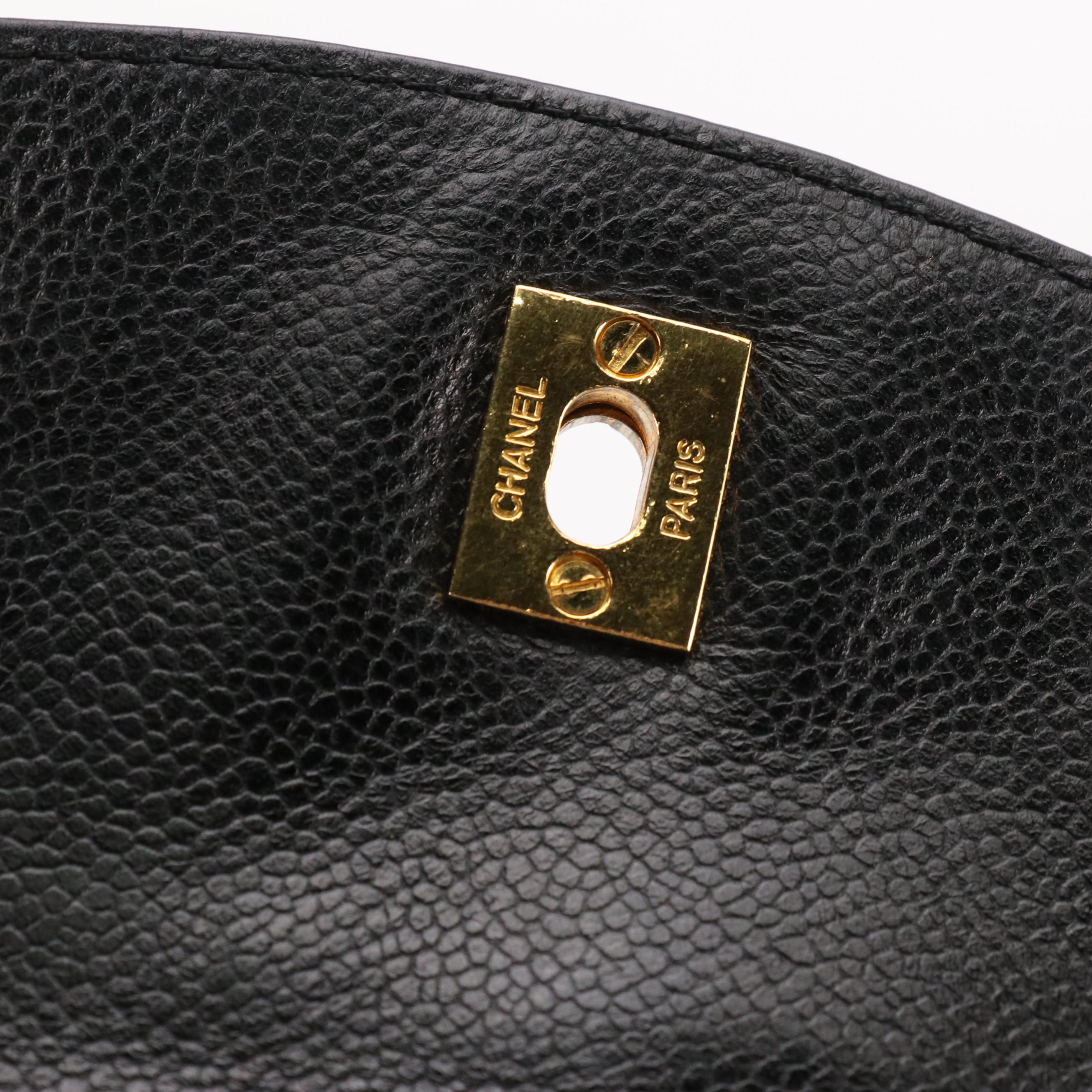 Chanel CC Backpack Purse in Caviar Leather