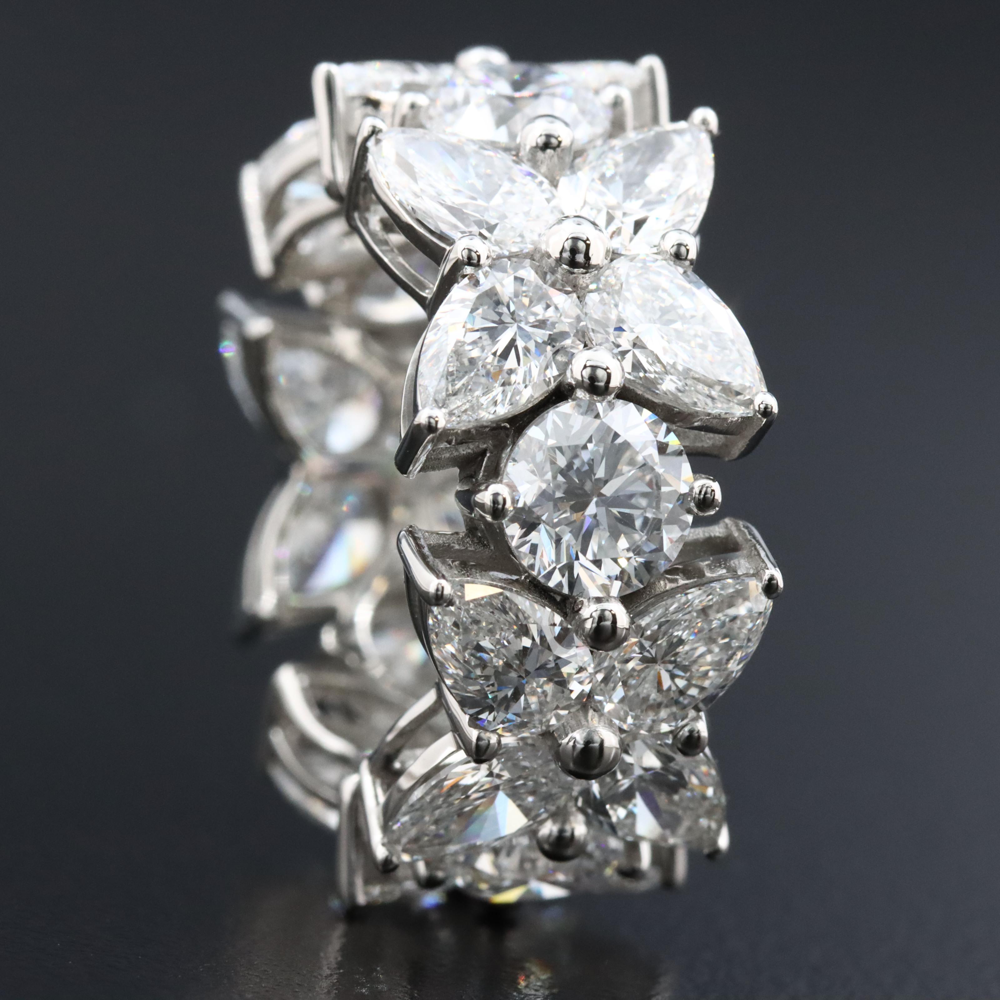 Platinum 9.75 CTW Lab Grown Diamond Eternity Band