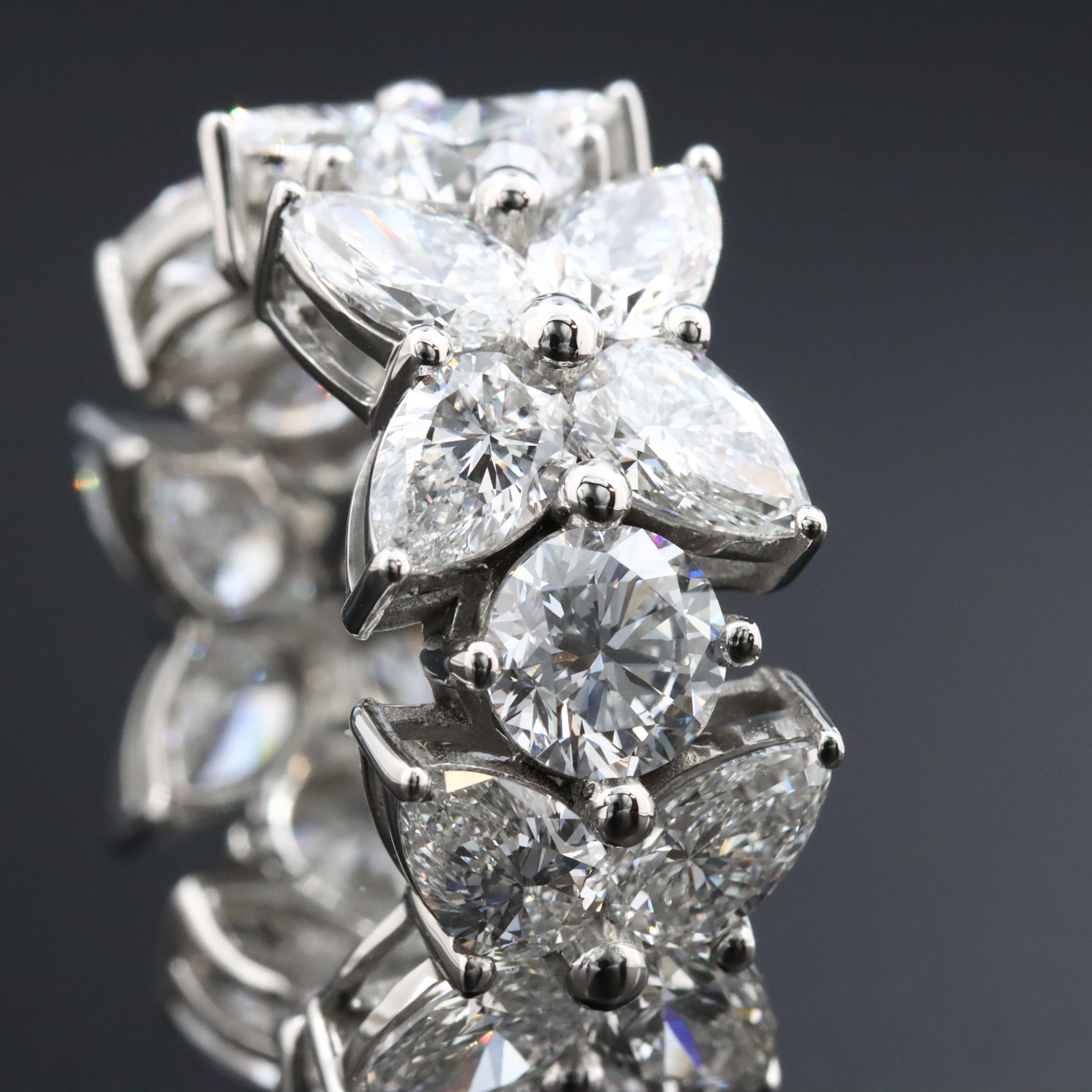 Platinum 9.75 CTW Lab Grown Diamond Eternity Band