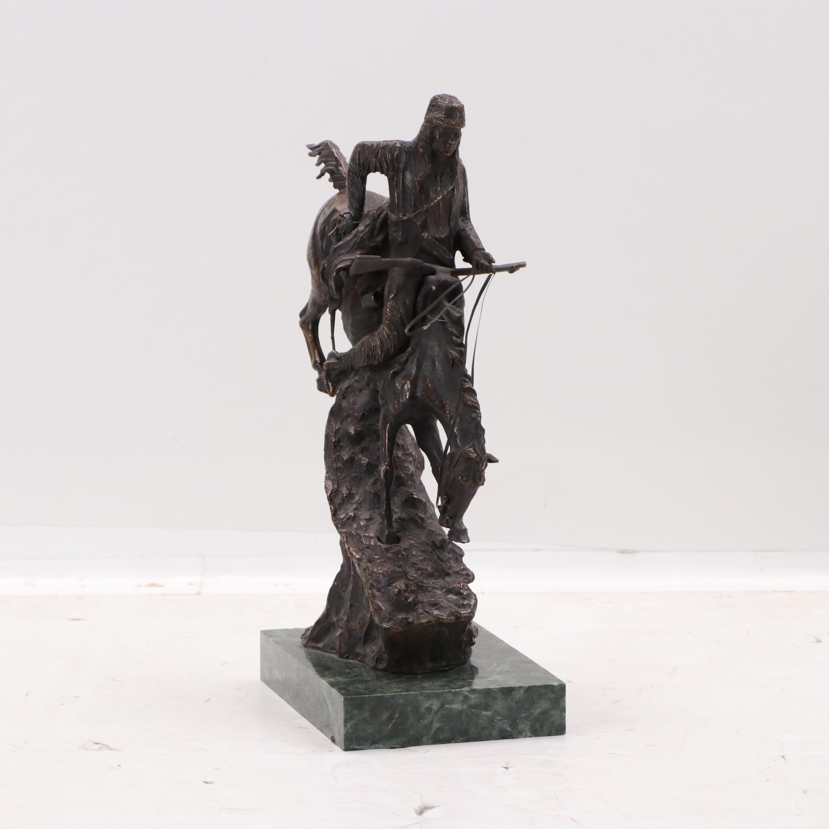 After Frederick Remington Bronze Sculpture "The Mountain Man"