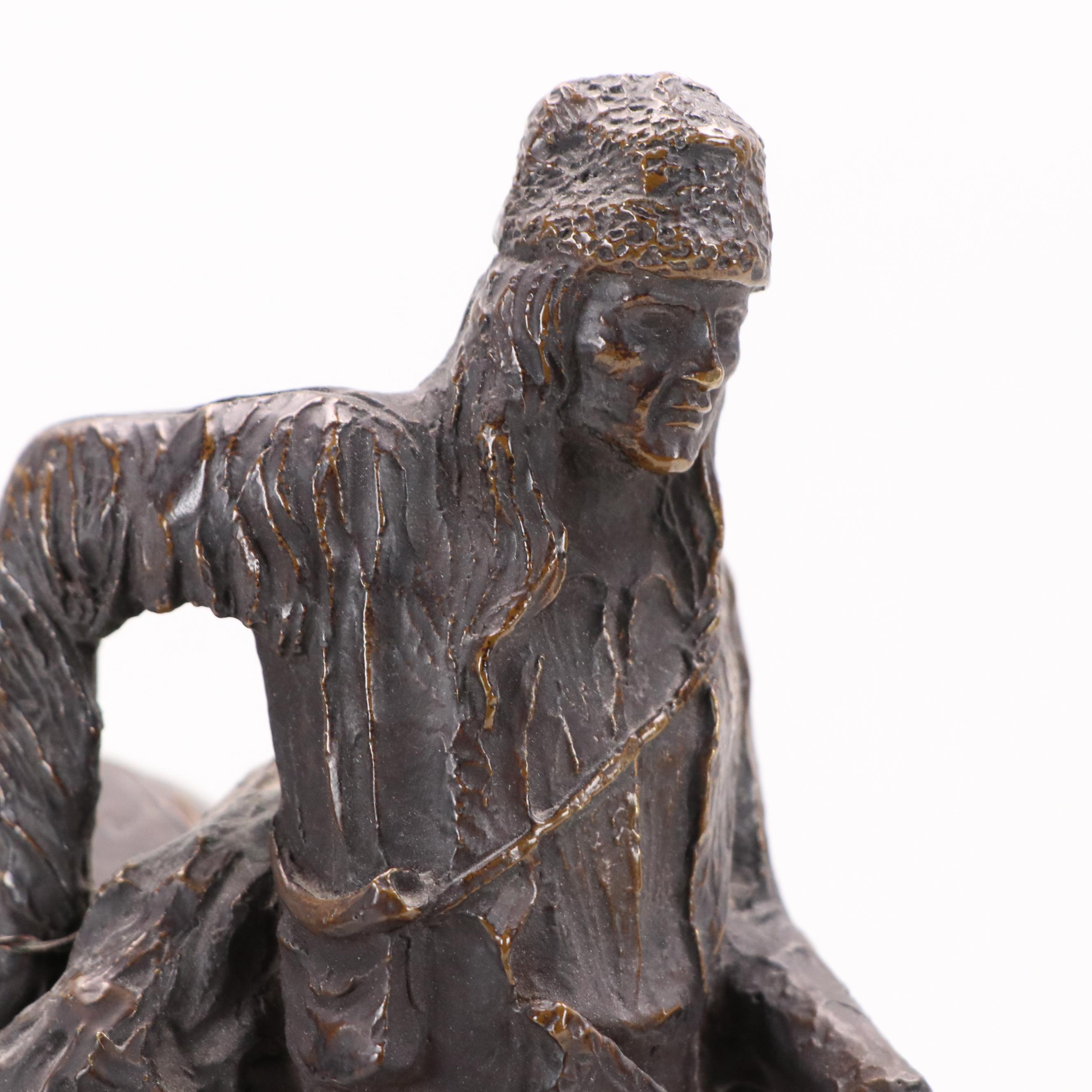 After Frederick Remington Bronze Sculpture "The Mountain Man"