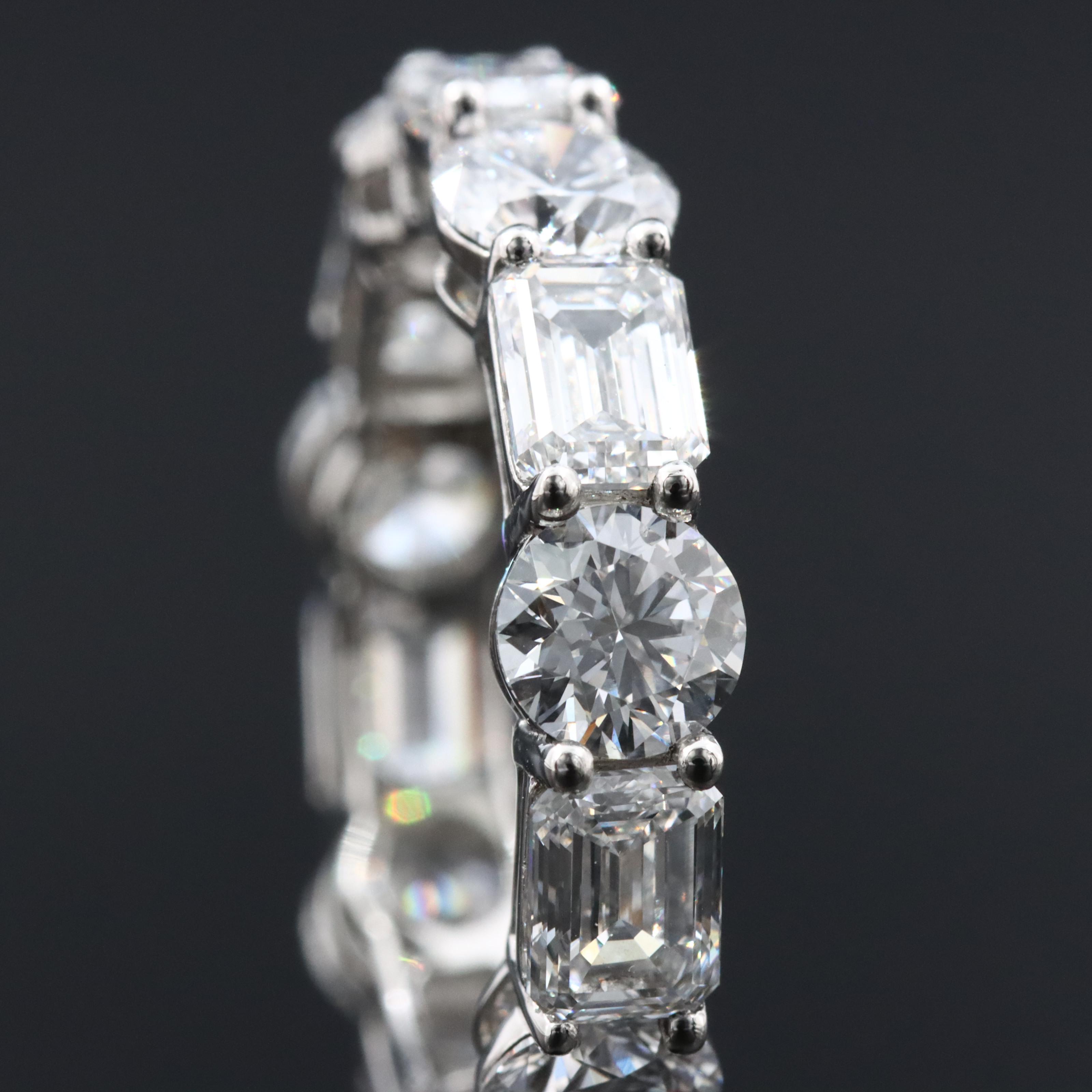 Platinum 6.17 CTW Lab Grown Diamond Eternity Band