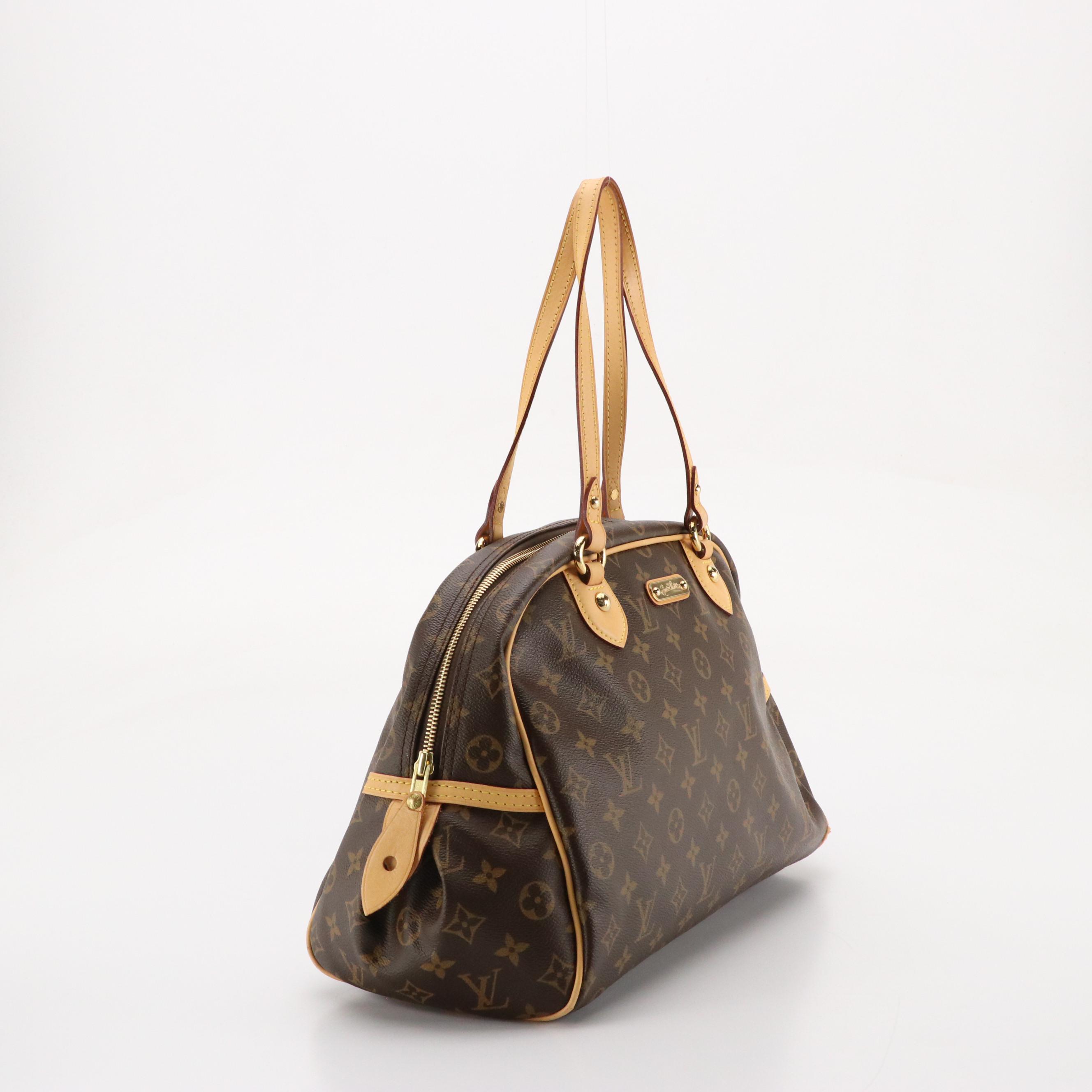 Louis Vuitton Montorgueil PM Bag in Monogram Canvas and Vachetta Leather