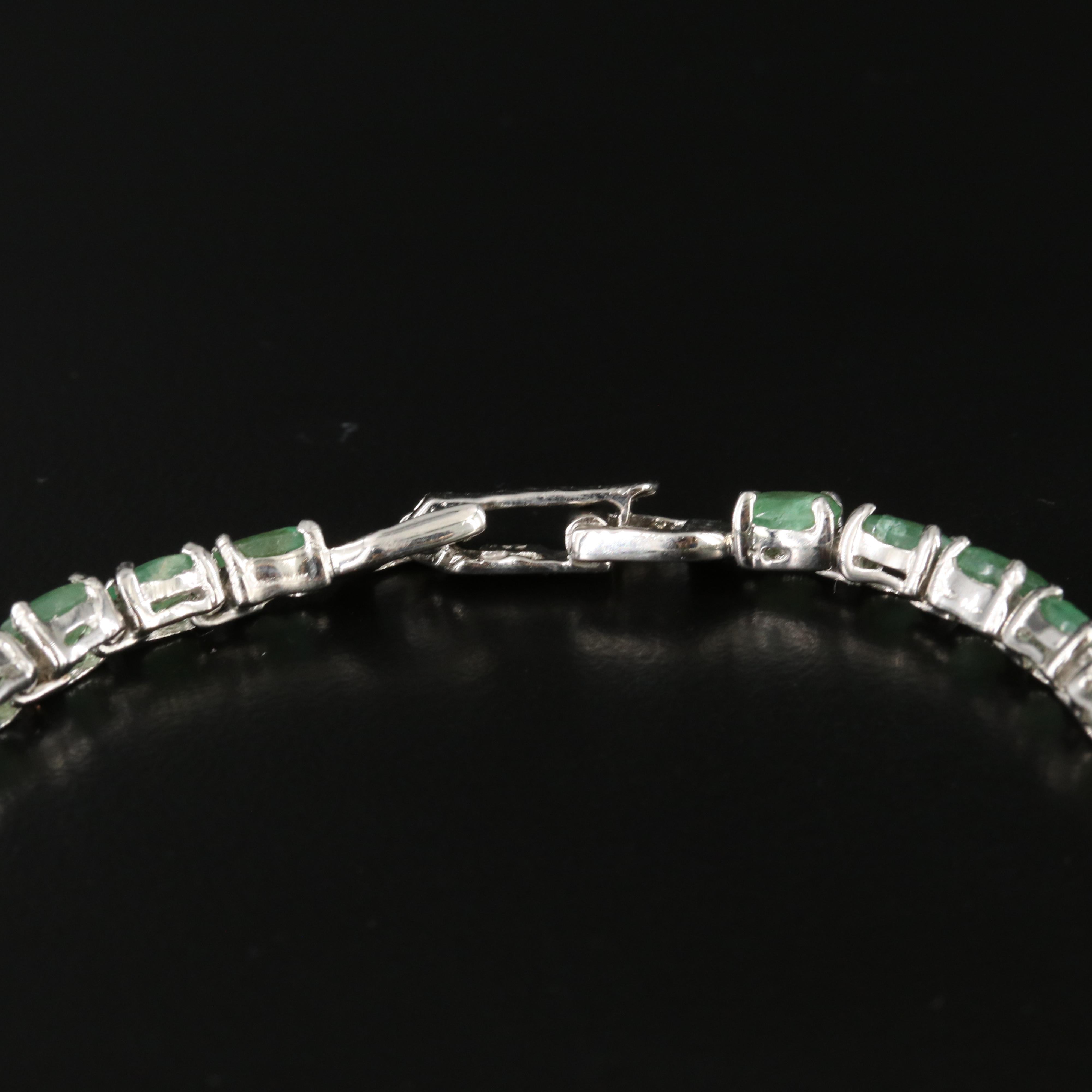 Sterling Emerald Bracelet